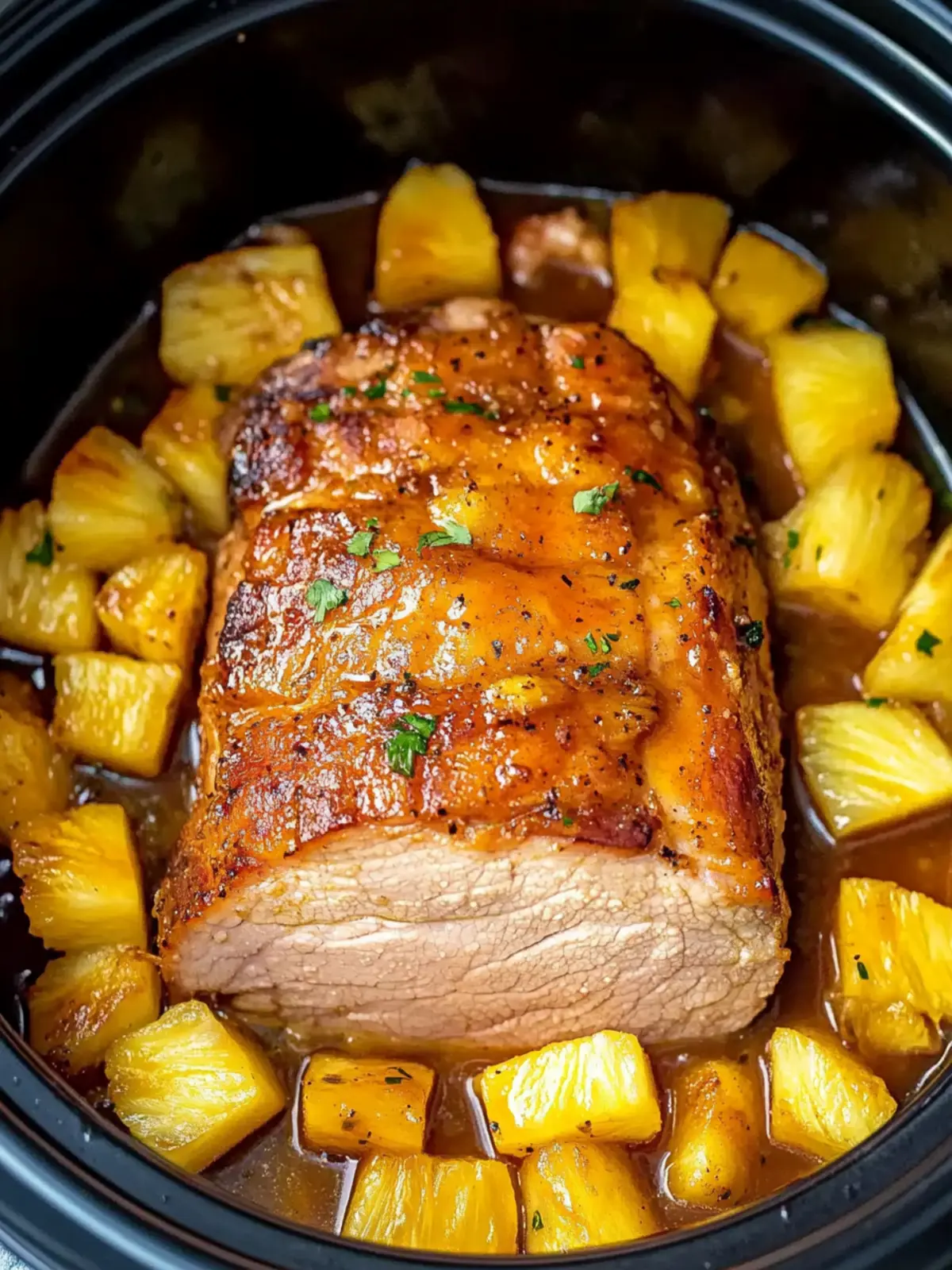 Savor a Tropical Twist with Slow Cooker Pineapple Pork Loin 4 Slow Cooker Pineapple Pork Loin