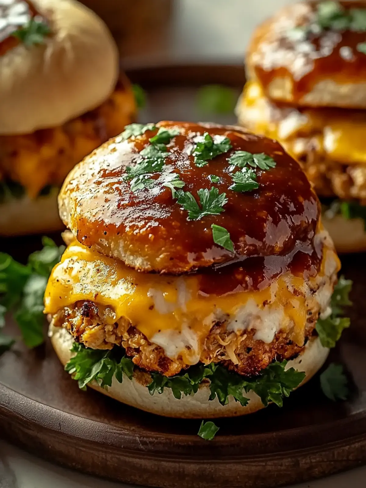 Cheddar Ranch Chicken Burgers with Oreo Crunch Delights 4 Cheddar Ranch Chicken Burgers