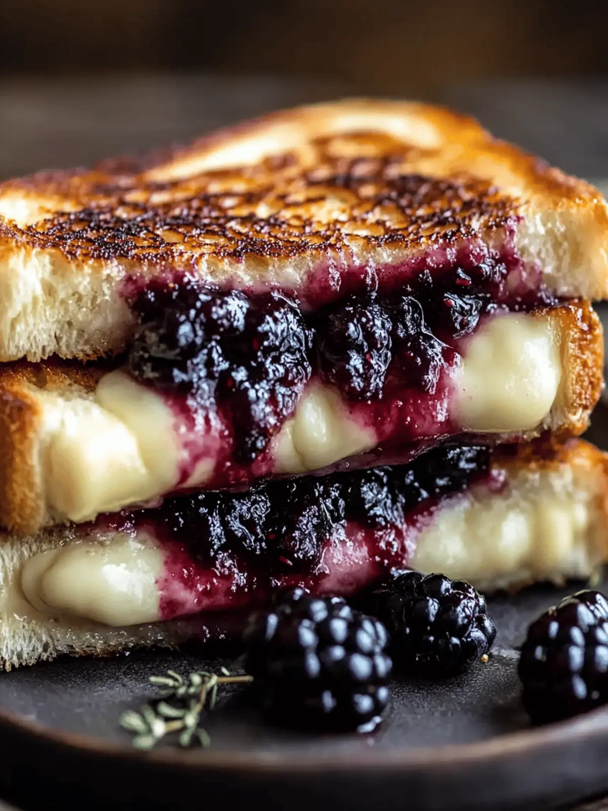 Gourmet Brie and Blackberry Jam Grilled Cheese Made Easy 4 Brie and Blackberry Jam Grilled Cheese