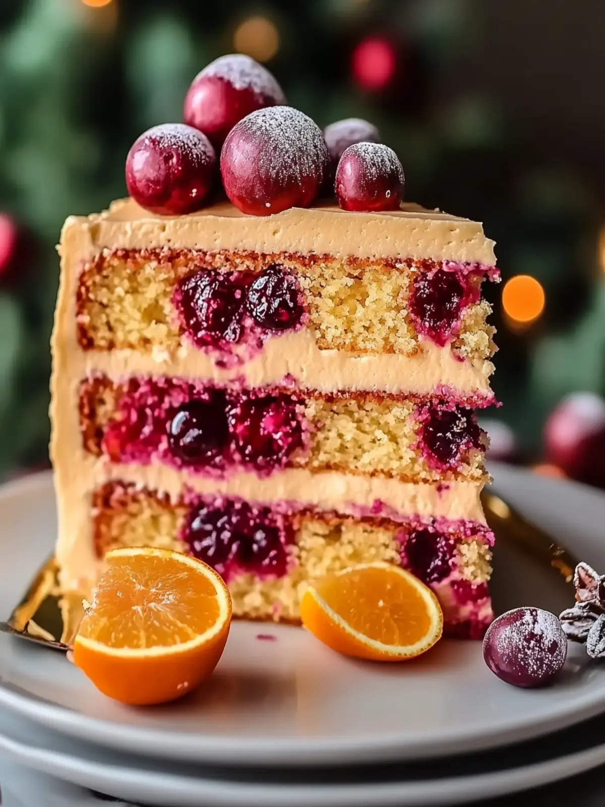 Cranberry Orange Layer Cake with Citrus Buttercream Bliss 2 Cranberry Orange Layer Cake with Citrus Buttercream
