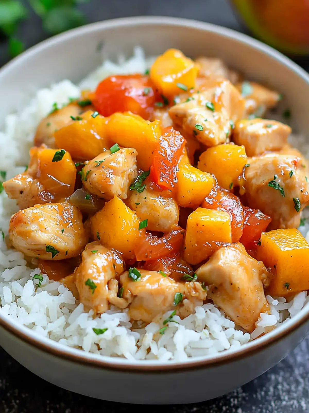 Mango Chicken and Rice: A Sweet Twist on Dinner Night 4 Mango Chicken and Rice