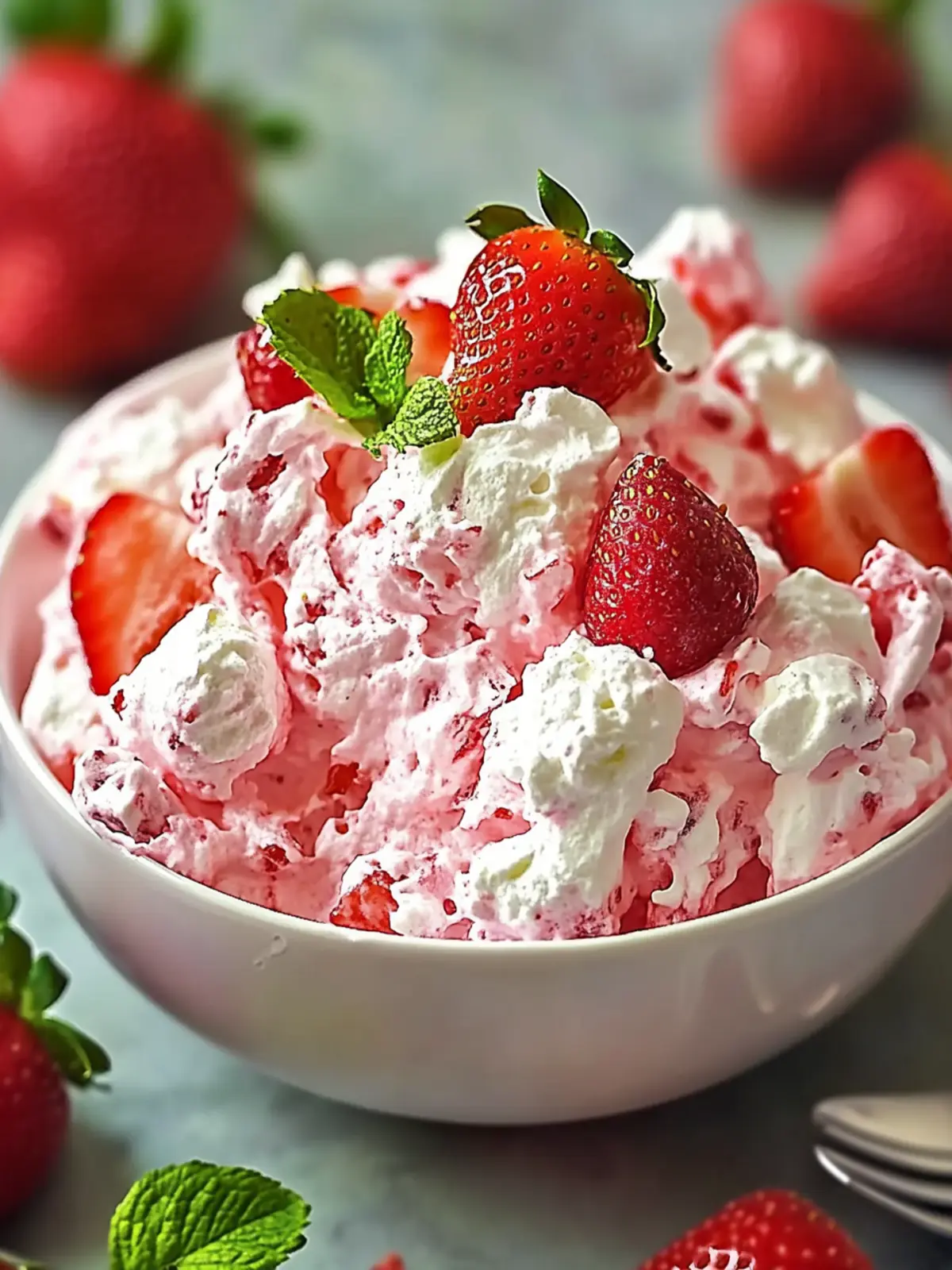 6 Terrific Happy Strawberry Fluff Salad Dessert for Any Occasion 2 6 Terrific Happy Strawberry Fluff Salad Dessert