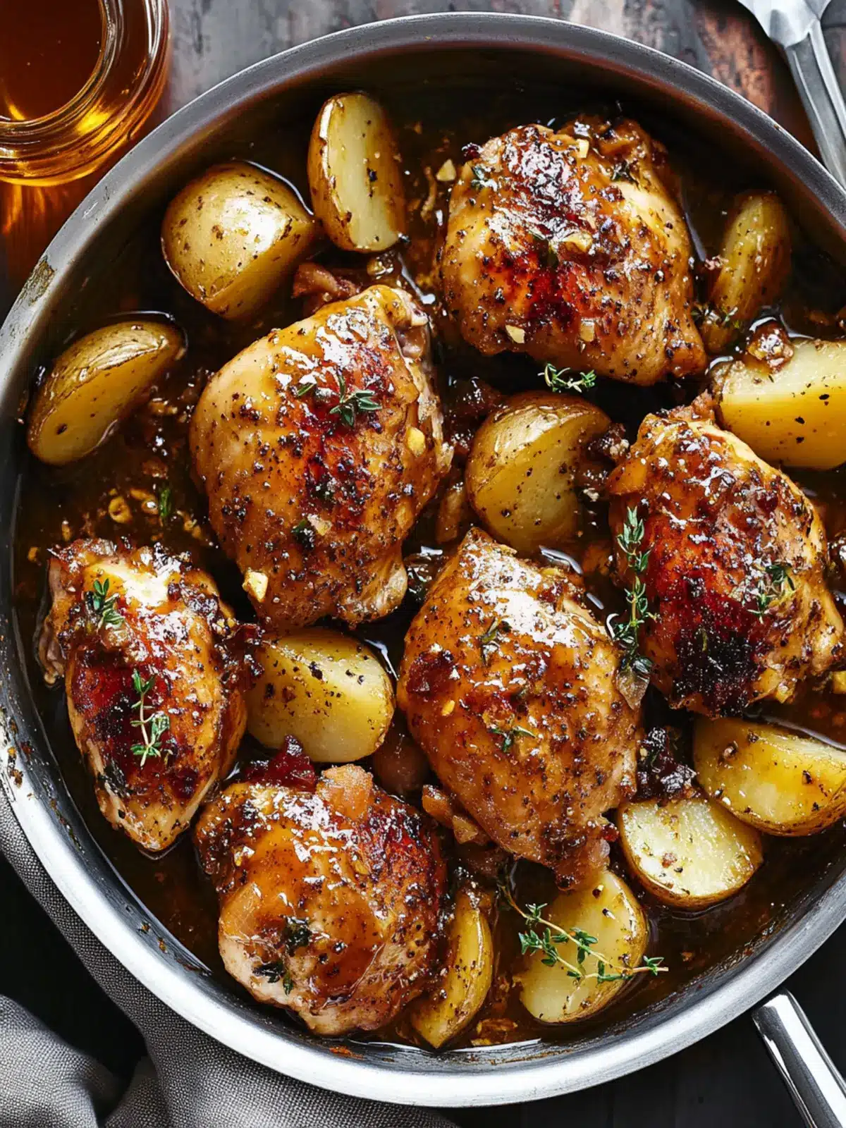 Savor One-Pan Honey Mustard Chicken and Potatoes Tonight 2 Honey Mustard Chicken And Potatoes