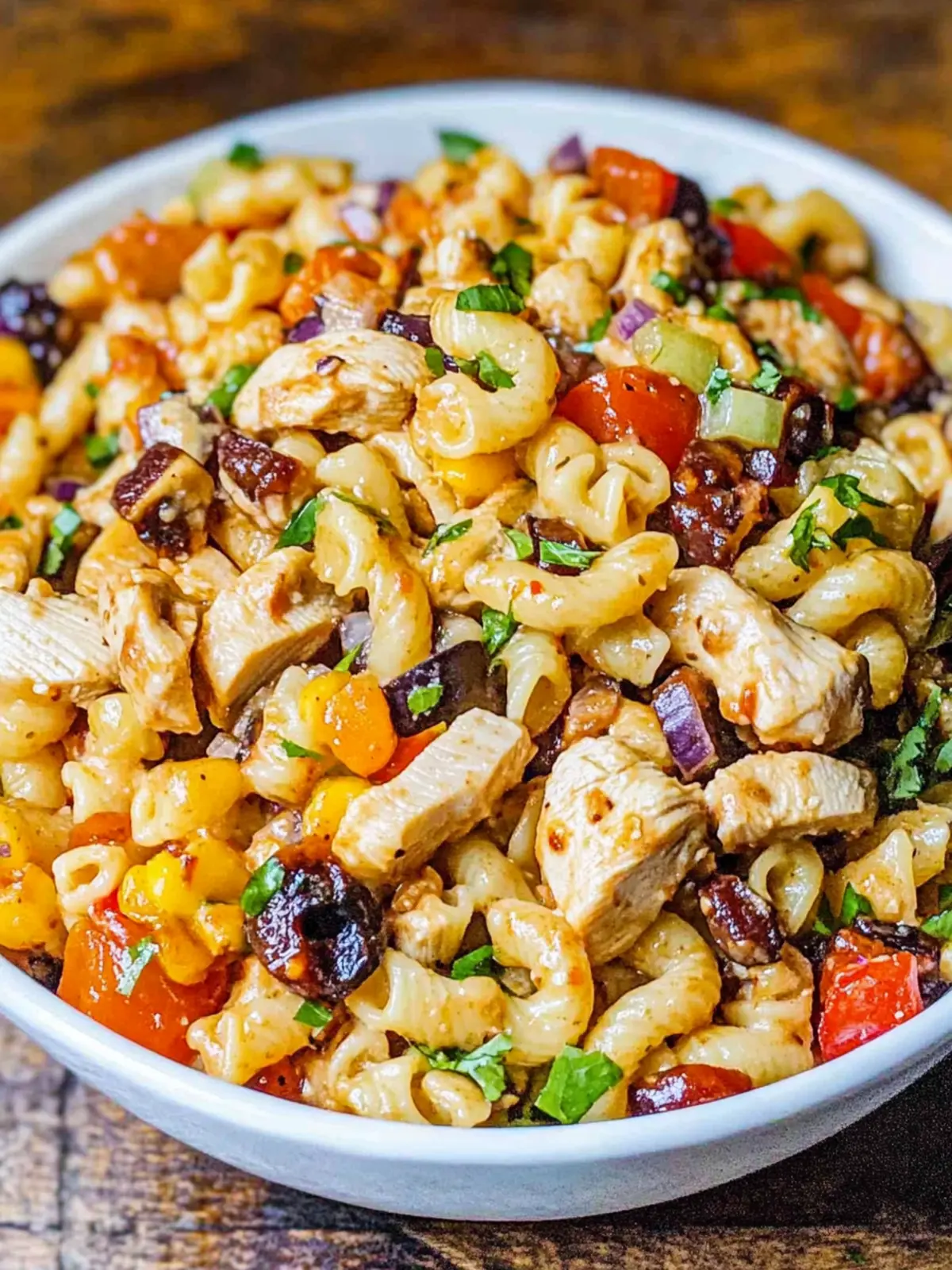 Savory BBQ Chicken Pasta Salad for a Flavorful Twist 2 BBQ Chicken Pasta Salad