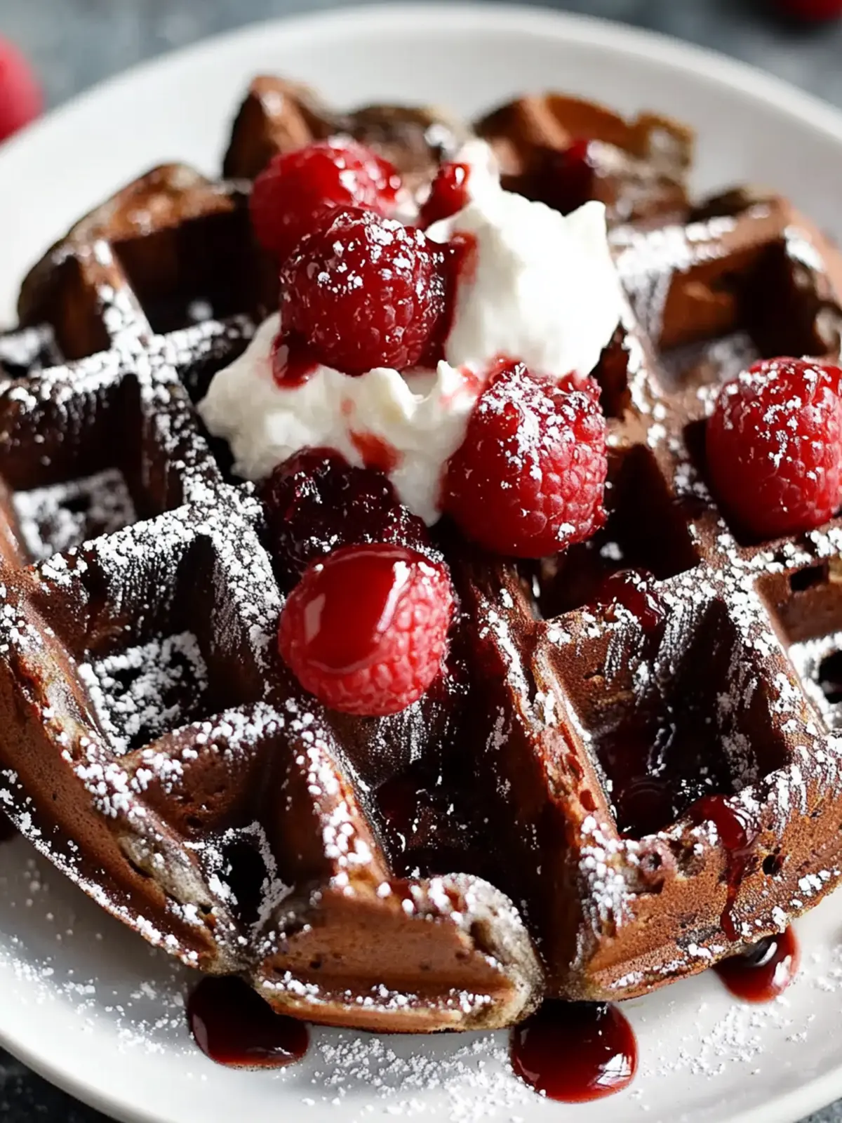 Decadent Black Forest Waffles for a Luxurious Weekend Brunch 4 Black Forest Waffles