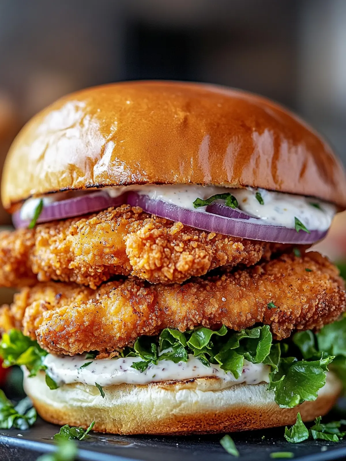 Cajun Crispy Chicken Sandwich with Garlic Aioli for Ultimate Flavor 4 Cajun Crispy Chicken Sandwich with Garlic Aioli