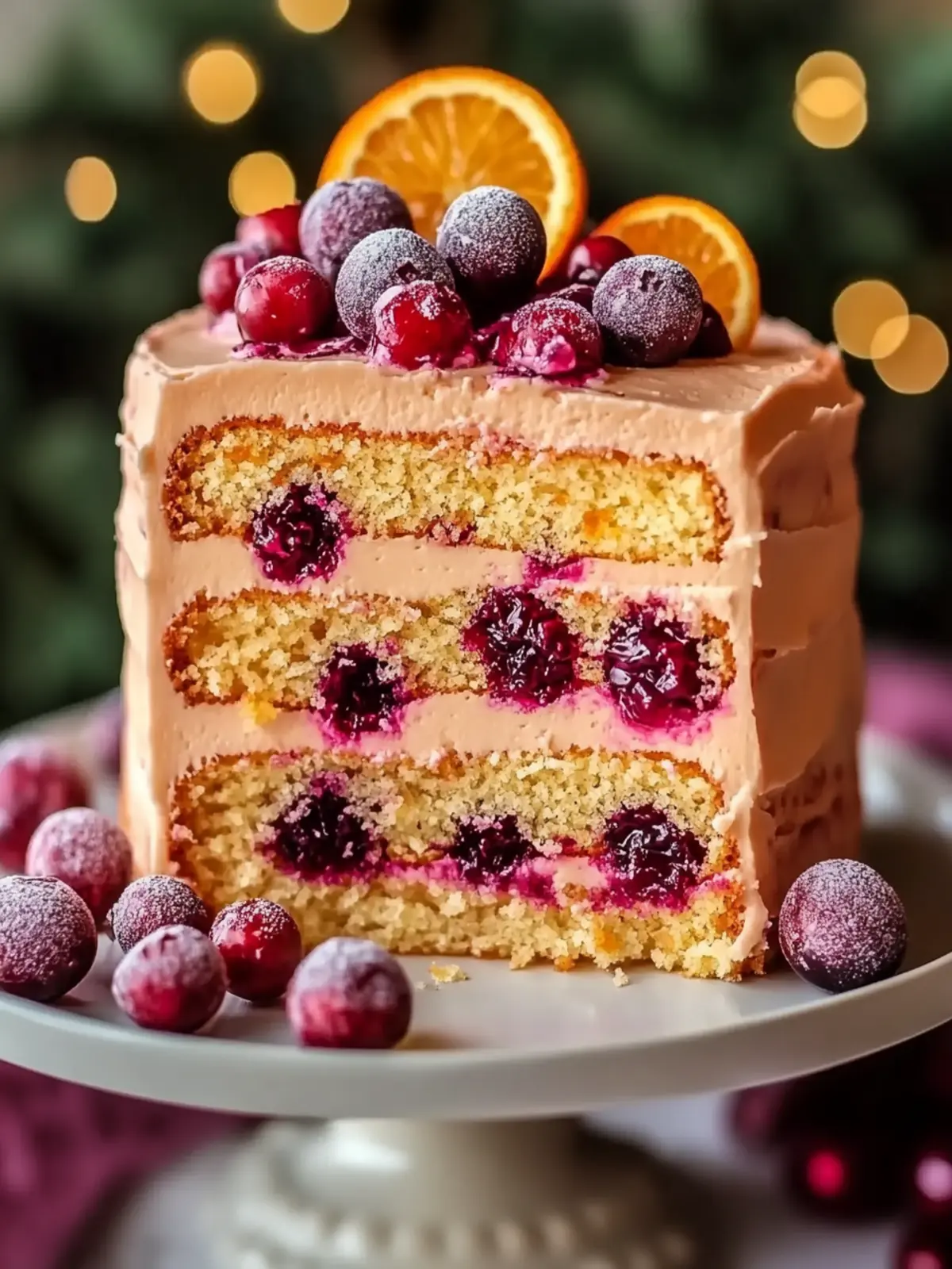 Cranberry Orange Layer Cake with Citrus Buttercream Bliss 3 Cranberry Orange Layer Cake with Citrus Buttercream