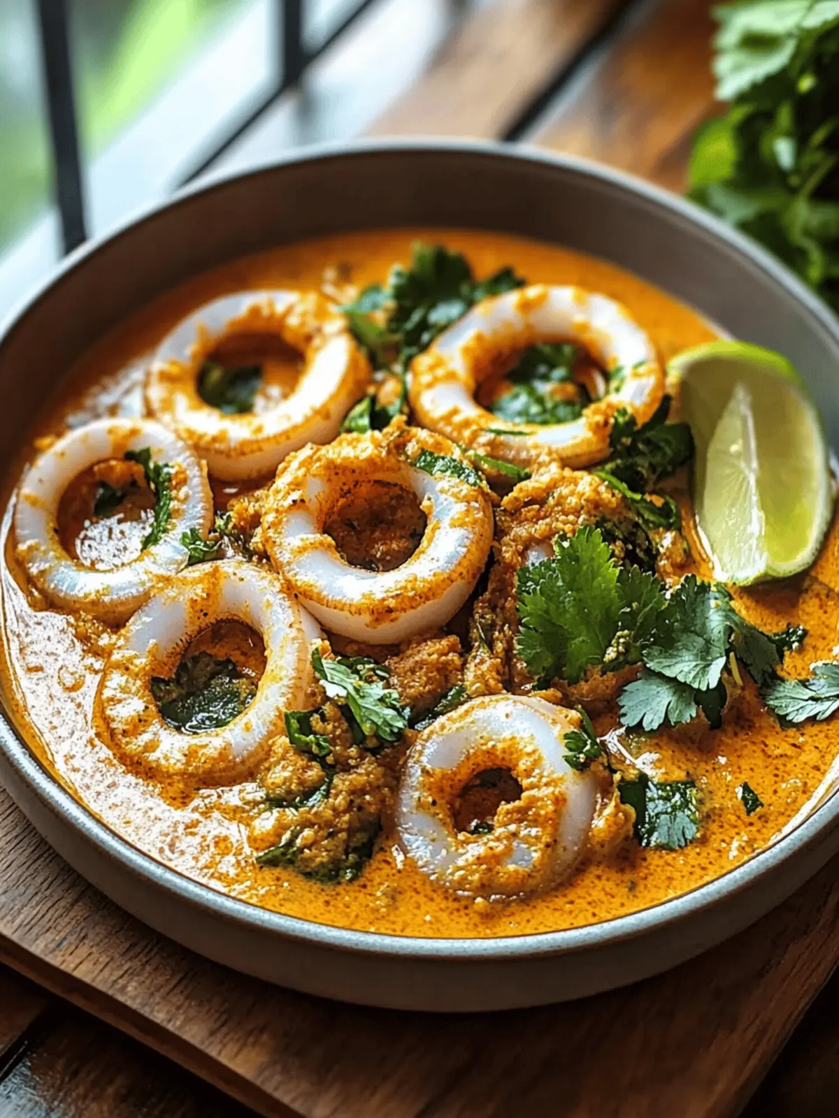 Savory Squid Ring and Coconut Curry for a Tropical Escape 4 Squid Ring and Coconut Curry