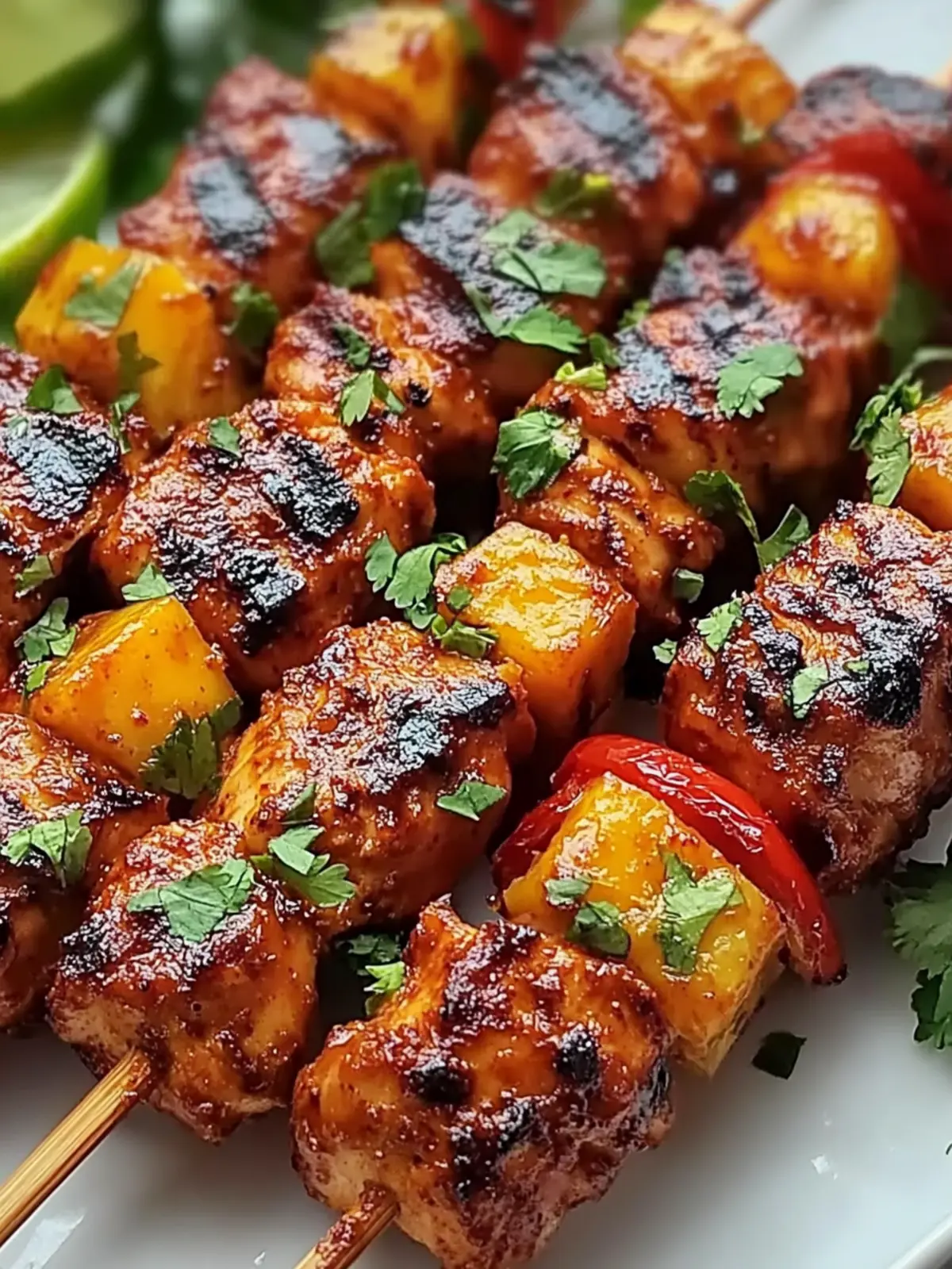 Spicy Mango Habanero Chicken Skewers for Summer Grilling Fun 2 Mango Habanero Chicken Skewers