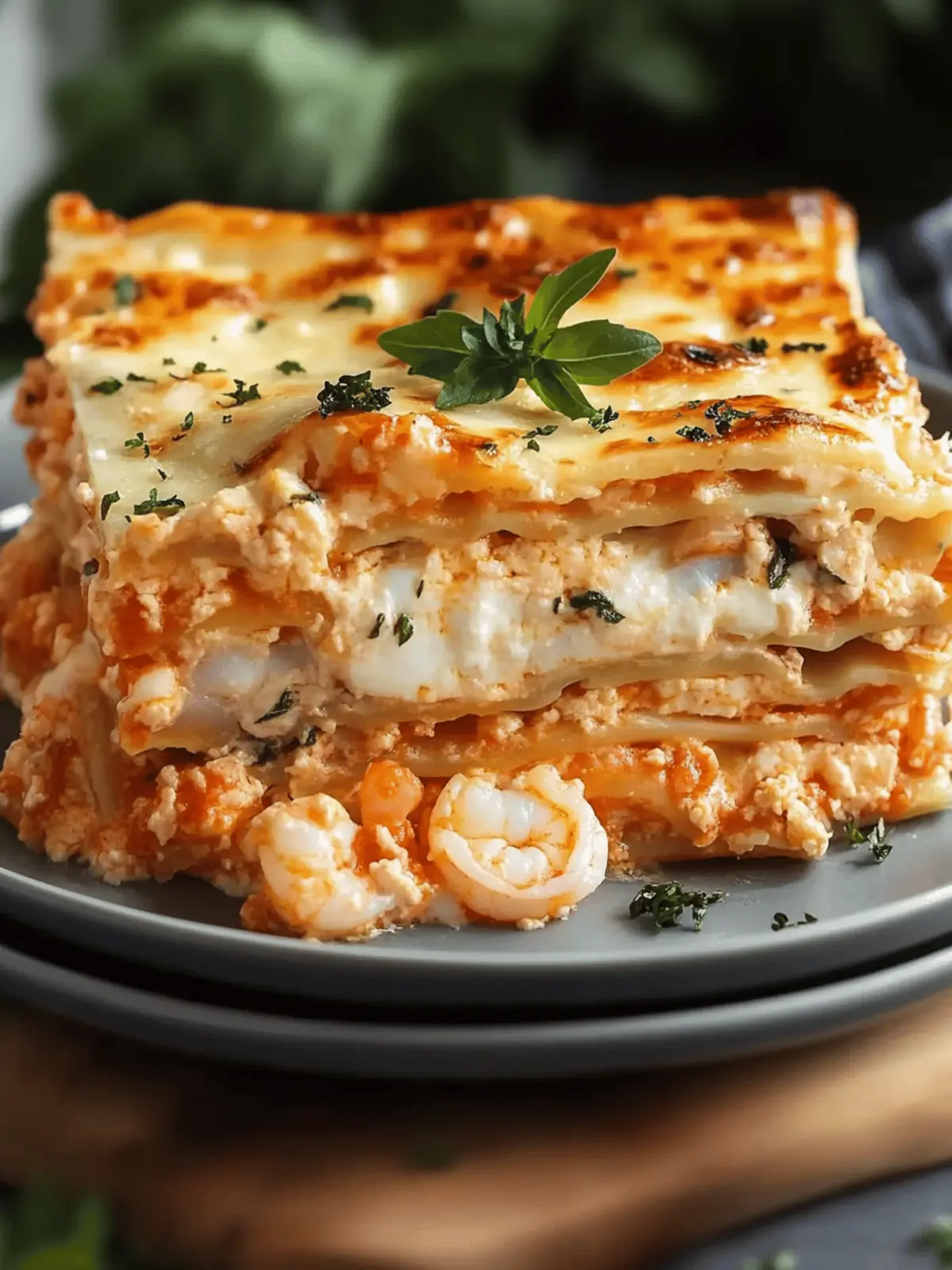 Decadent Seafood Lasagna with Shrimp & Crab You ll Love 2 Seafood Lasagna with Shrimp & Crab
