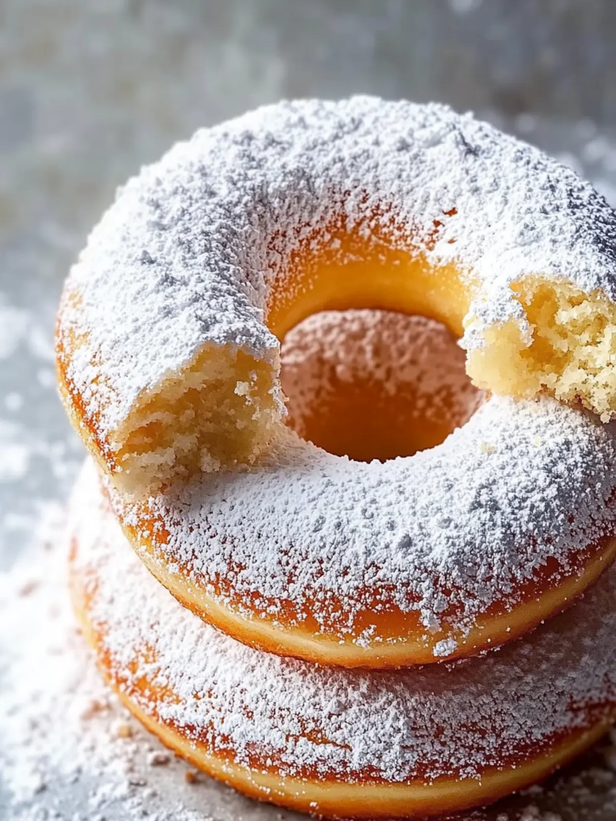 Irresistible Powdered Sugar Donut Cake for Sweet Nostalgia 2 Powdered Sugar Donut Cake
