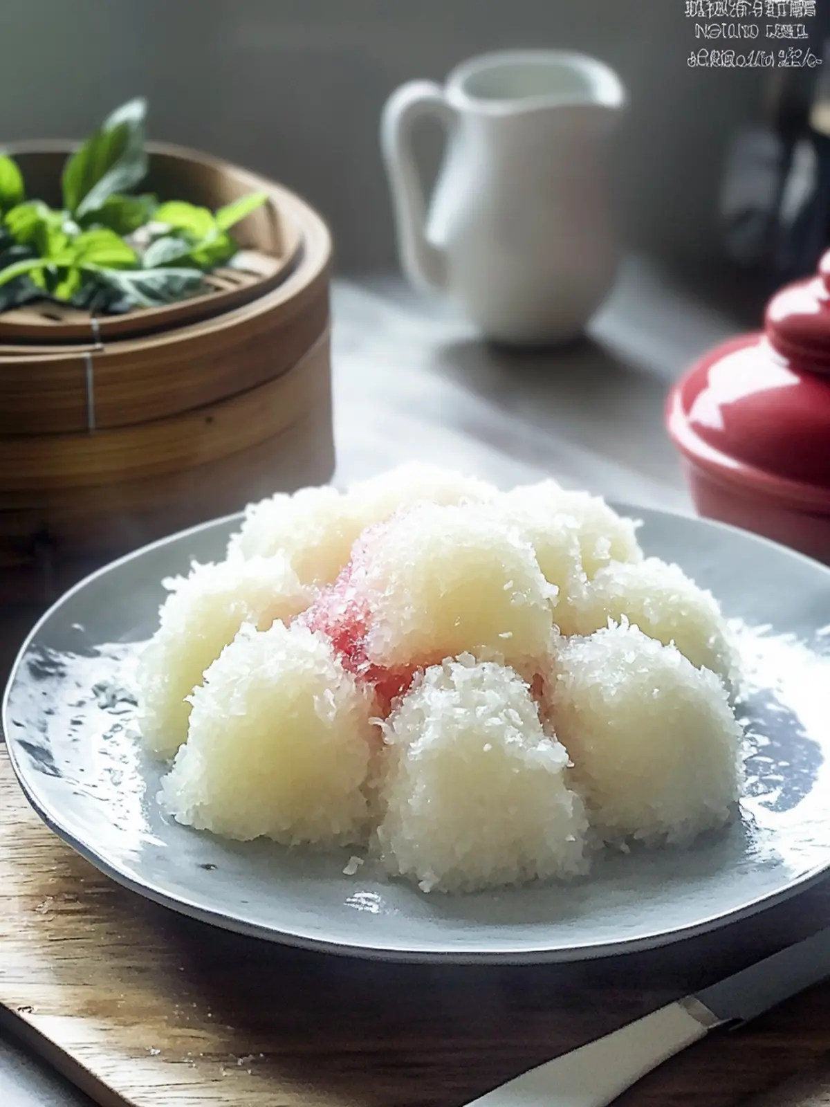 Delightful Steamed Tapioca Cake: A Tropical Vegan Treat 2 Steamed Tapioca Cake