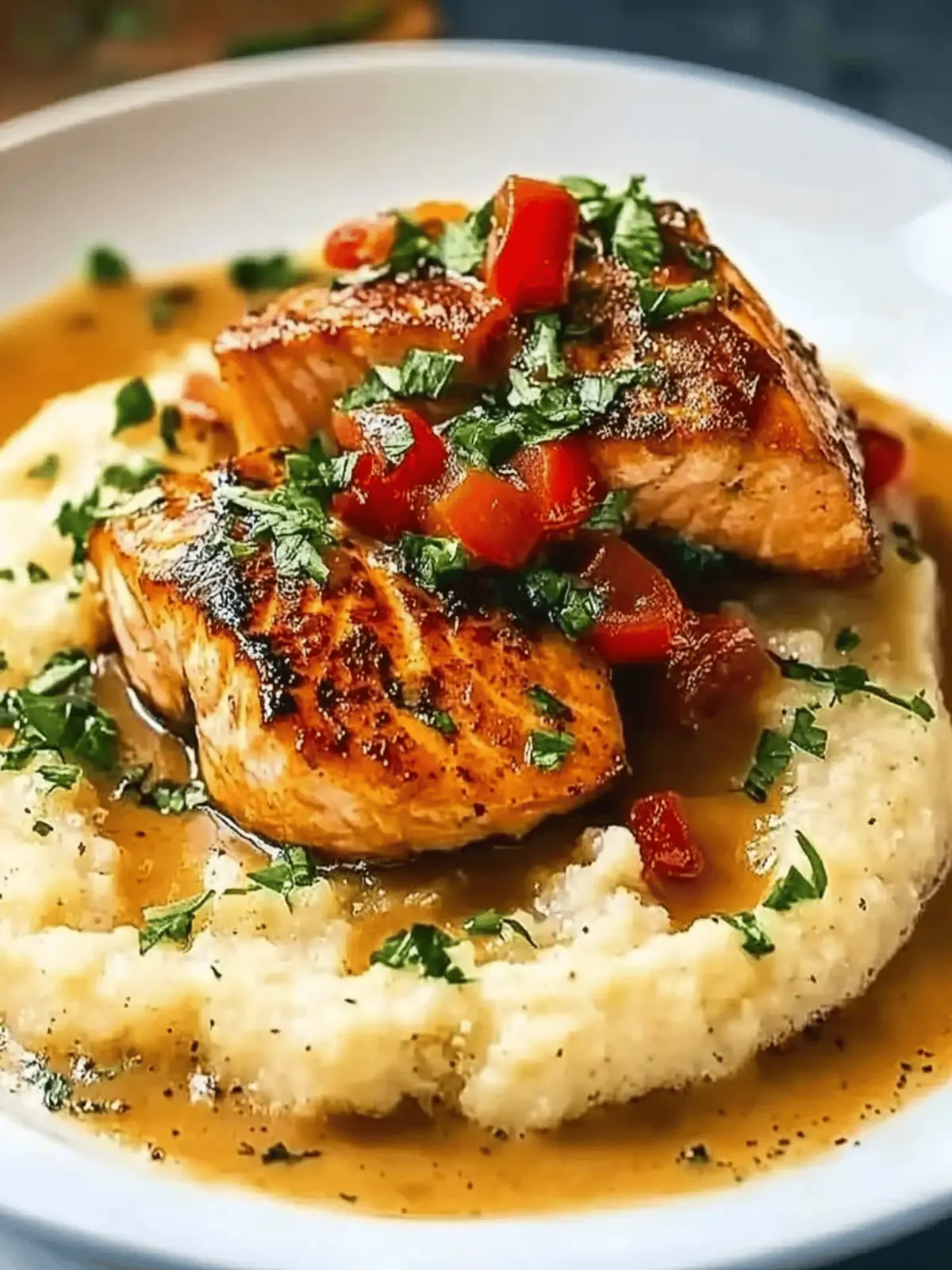 Savory Creole Salmon and Grits for Ultimate Comfort ÙÙÛ 3 Creole Salmon and Grits