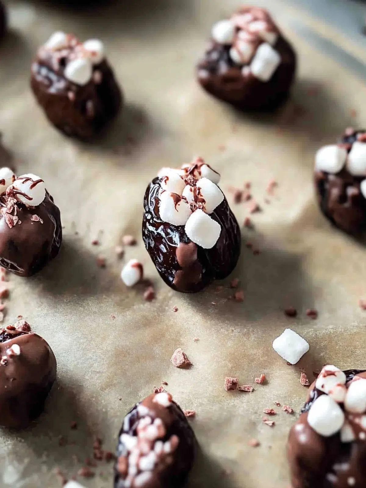 Delicious Hot Chocolate Dates with Marshmallow & Dark Chocolate 3 Hot Chocolate Dates with Marshmallow & Dark Chocolate