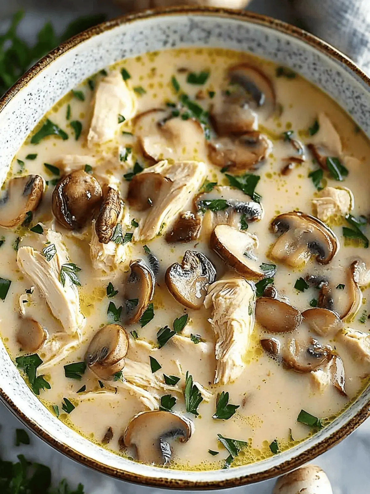 Hearty Chicken Mushroom Soup Ready in Just 20 Minutes 2 Hearty Chicken Mushroom Soup