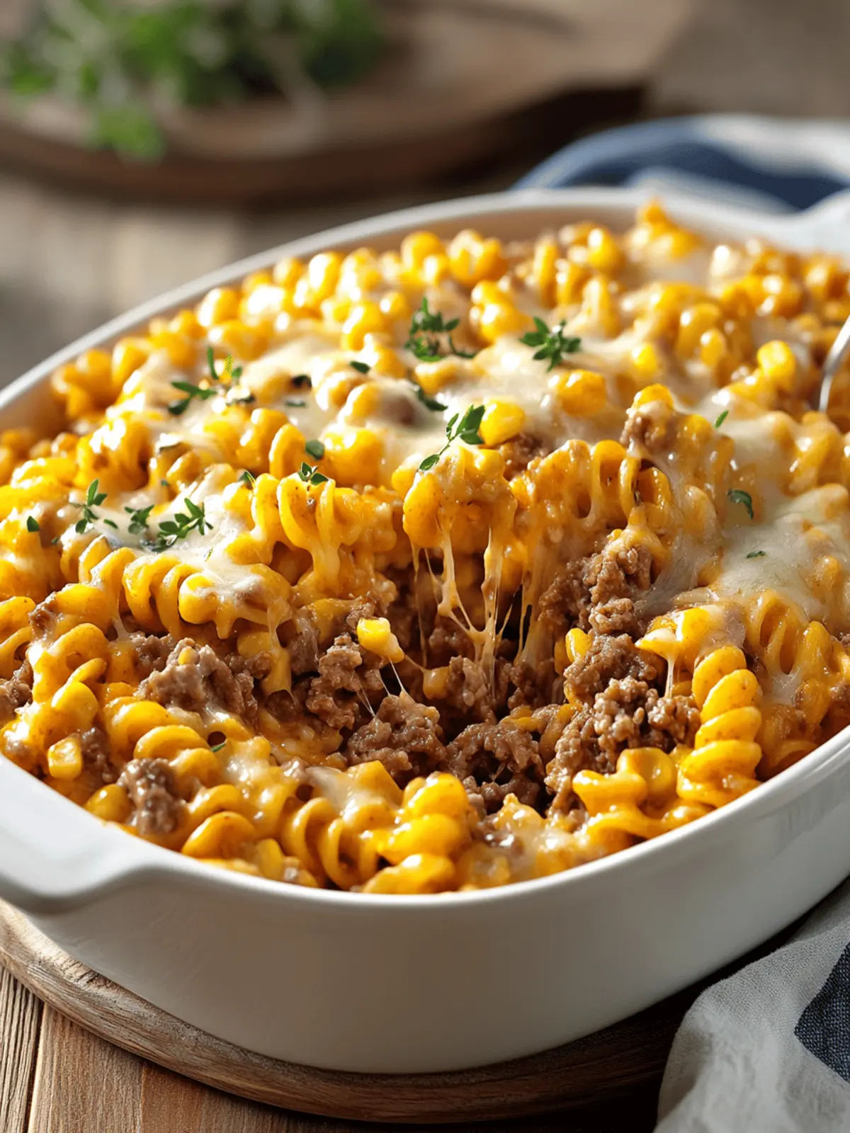 Loaded Cheddar Ranch Beef and Sweet Corn Rotini Bake Delight 4 Loaded Cheddar Ranch Beef And Sweet Corn Rotini Bake