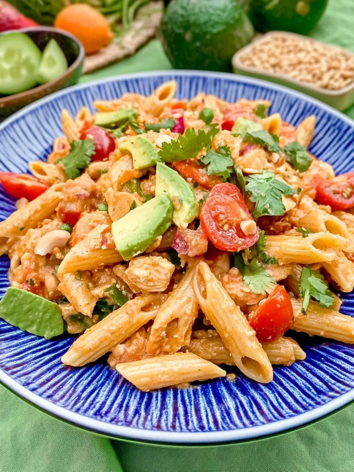 Thai Peanut Chicken Pasta Salad: A Quick & Flavorful Delight 2 Thai Peanut Chicken Pasta Salad