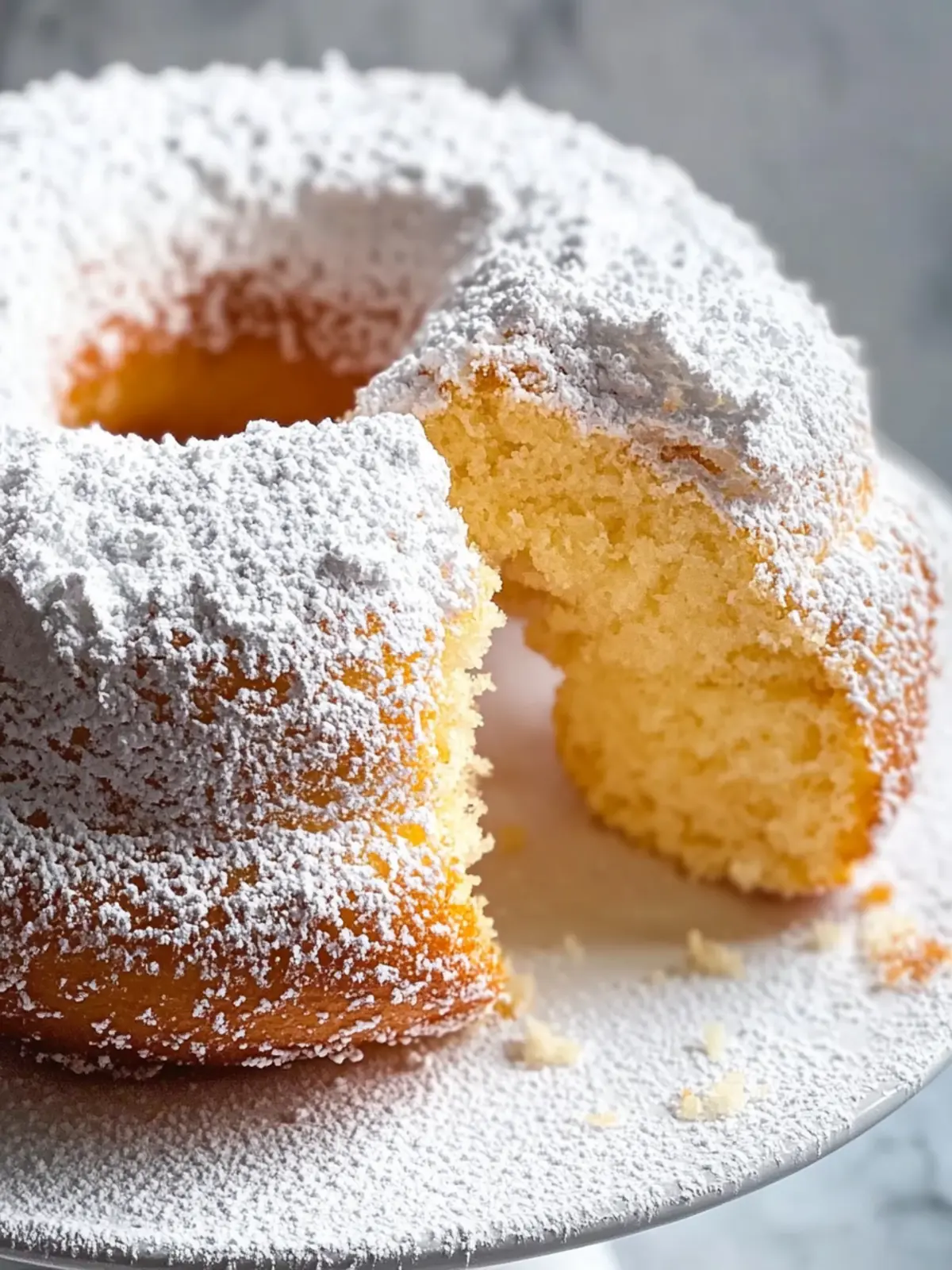 Irresistible Powdered Sugar Donut Cake for Sweet Nostalgia 4 Powdered Sugar Donut Cake