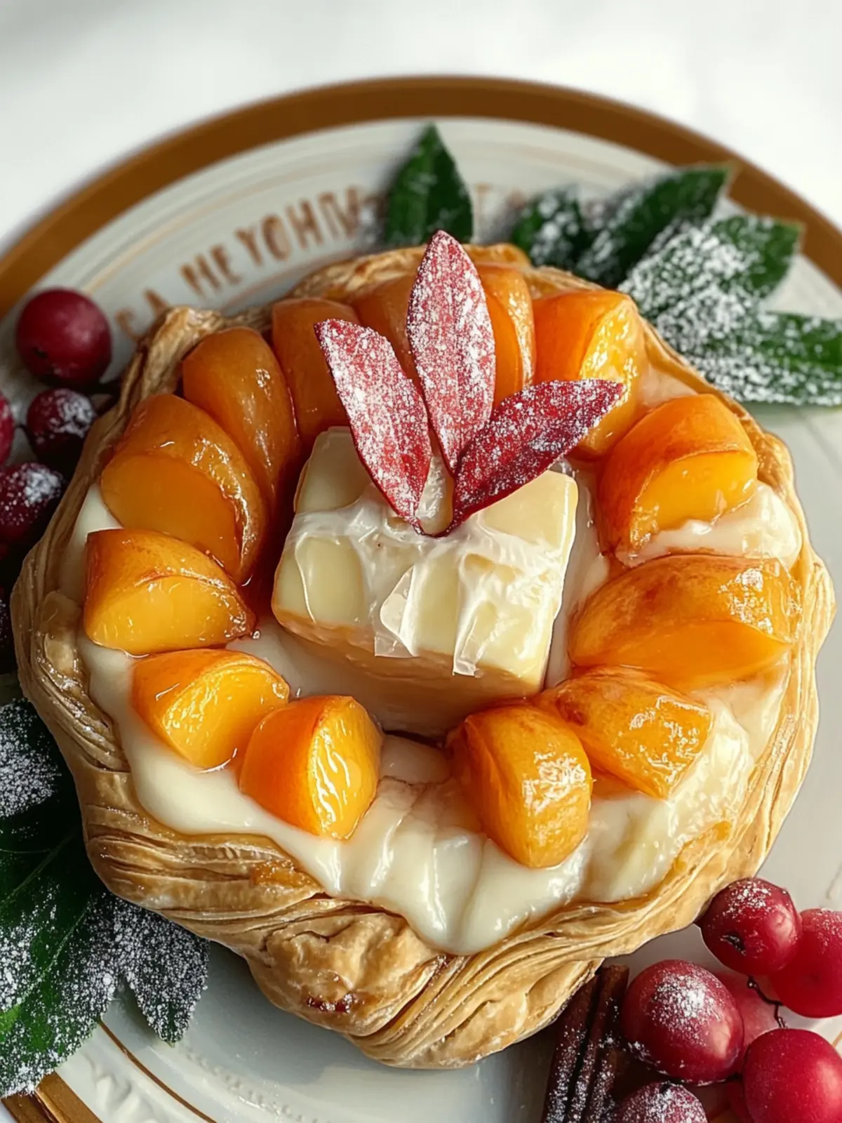 Persimmon Baked Brie Wreath: Your Stunning Holiday Appetizer 3 Persimmon Baked Brie Wreath