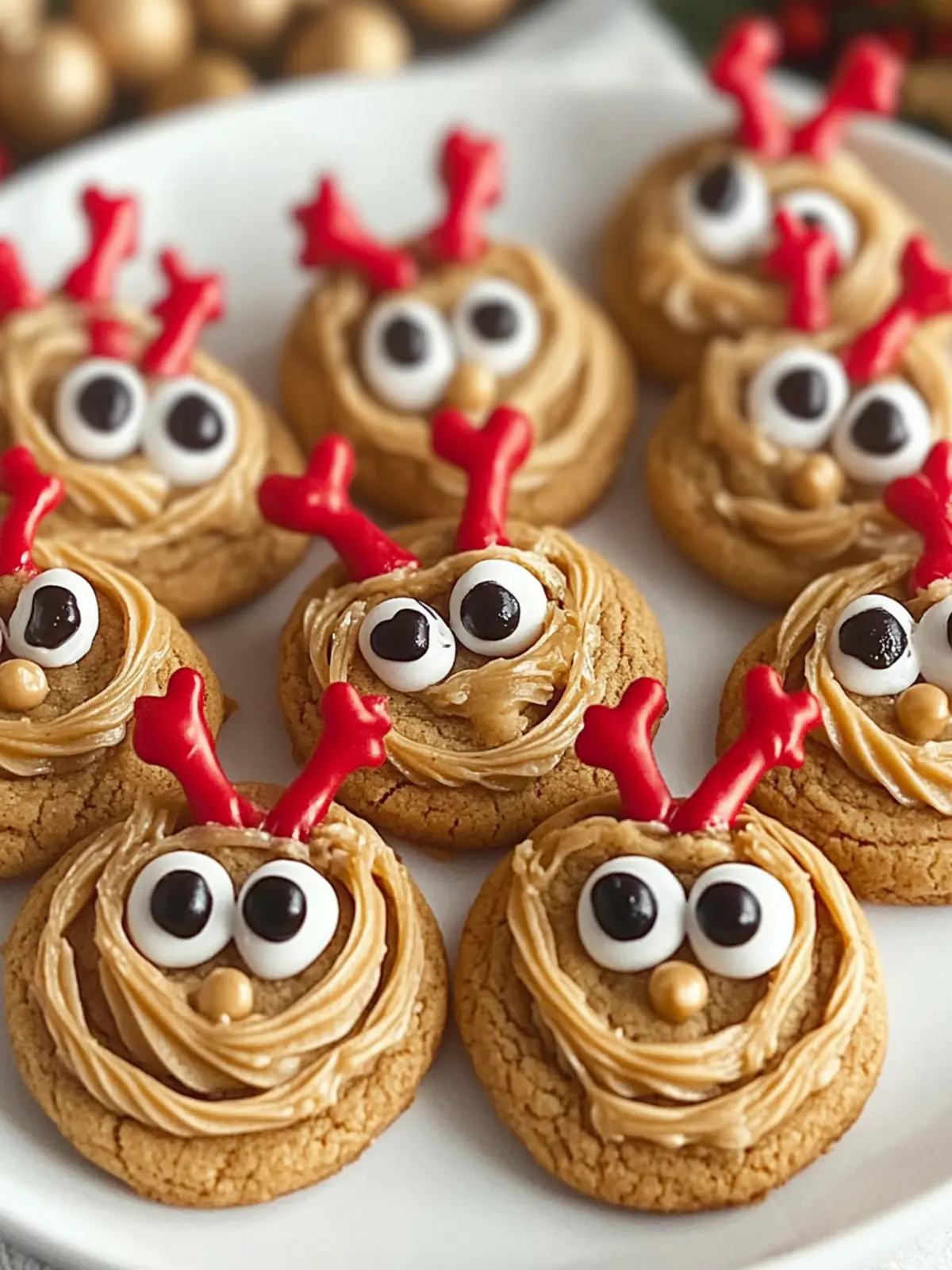 Peanut Butter Reindeer Cookies That Bring Holiday Cheer 4 Peanut Butter Reindeer Cookies
