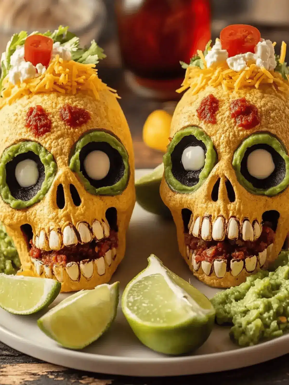 Monster Taco Skulls: Spooky Cheesy Bites for Halloween Fun 2 Monster Taco Skulls
