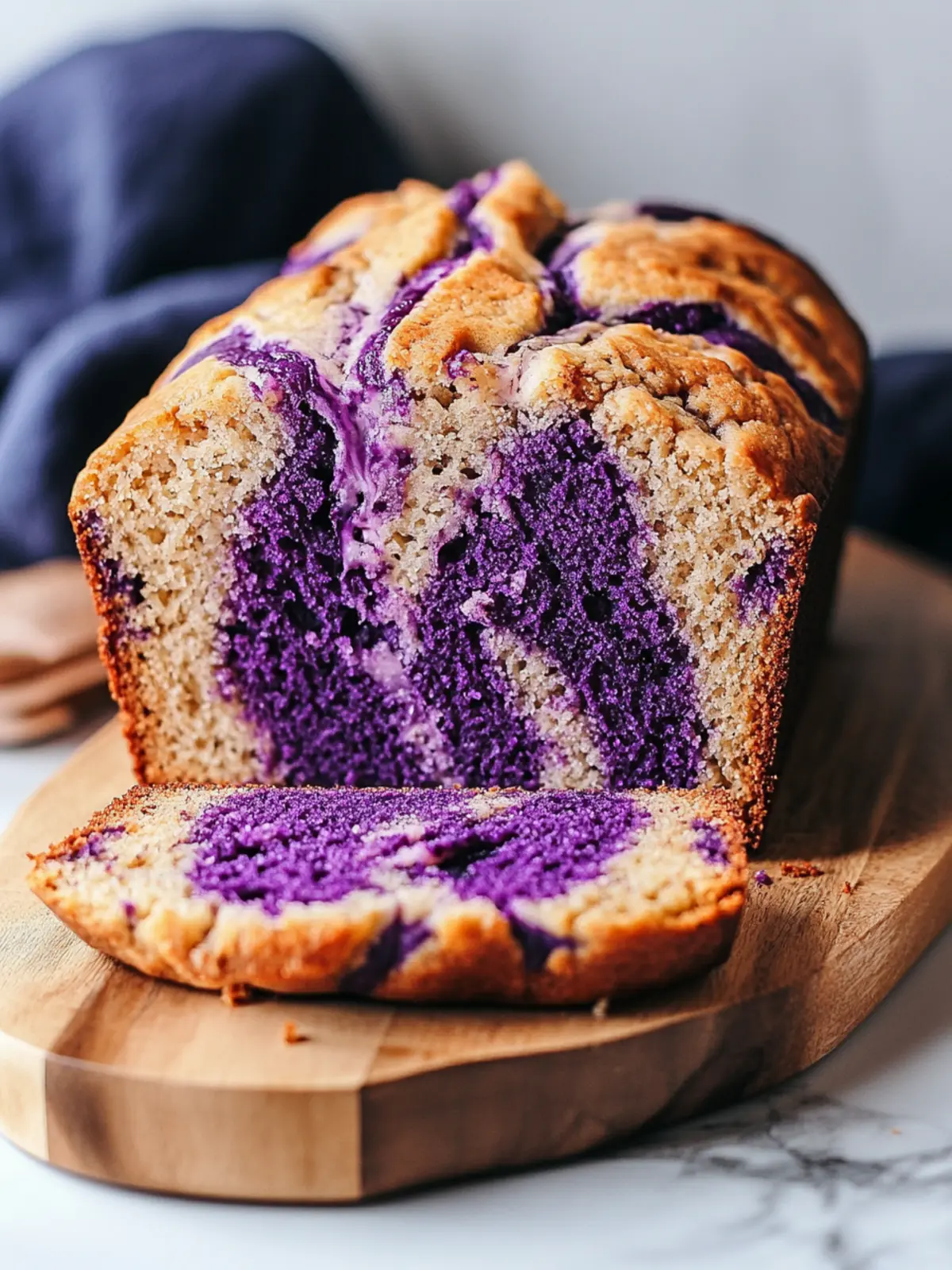 Marbled Ube Banana Bread: A Colorful Twist on Tradition 3 Marbled Ube Banana Bread
