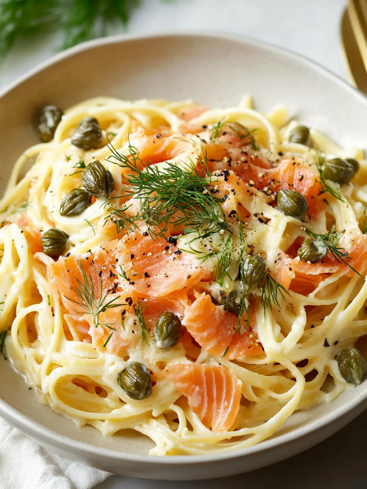 Creamy Smoked Salmon Pasta with Capers and Dill Delight 4 Smoked Salmon Pasta with Capers and Dill