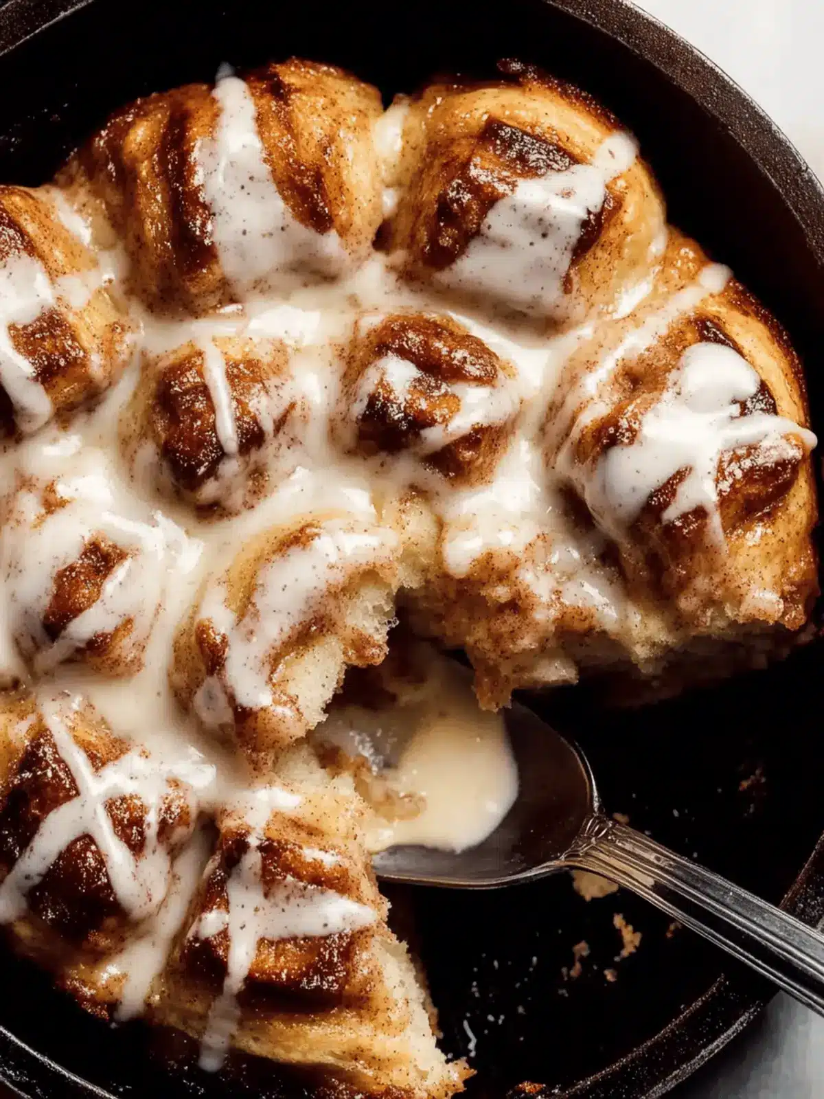 Cinnamon Roll Monkey Bread Skillet for Cozy Mornings 4 Cinnamon Roll Monkey Bread Skillet
