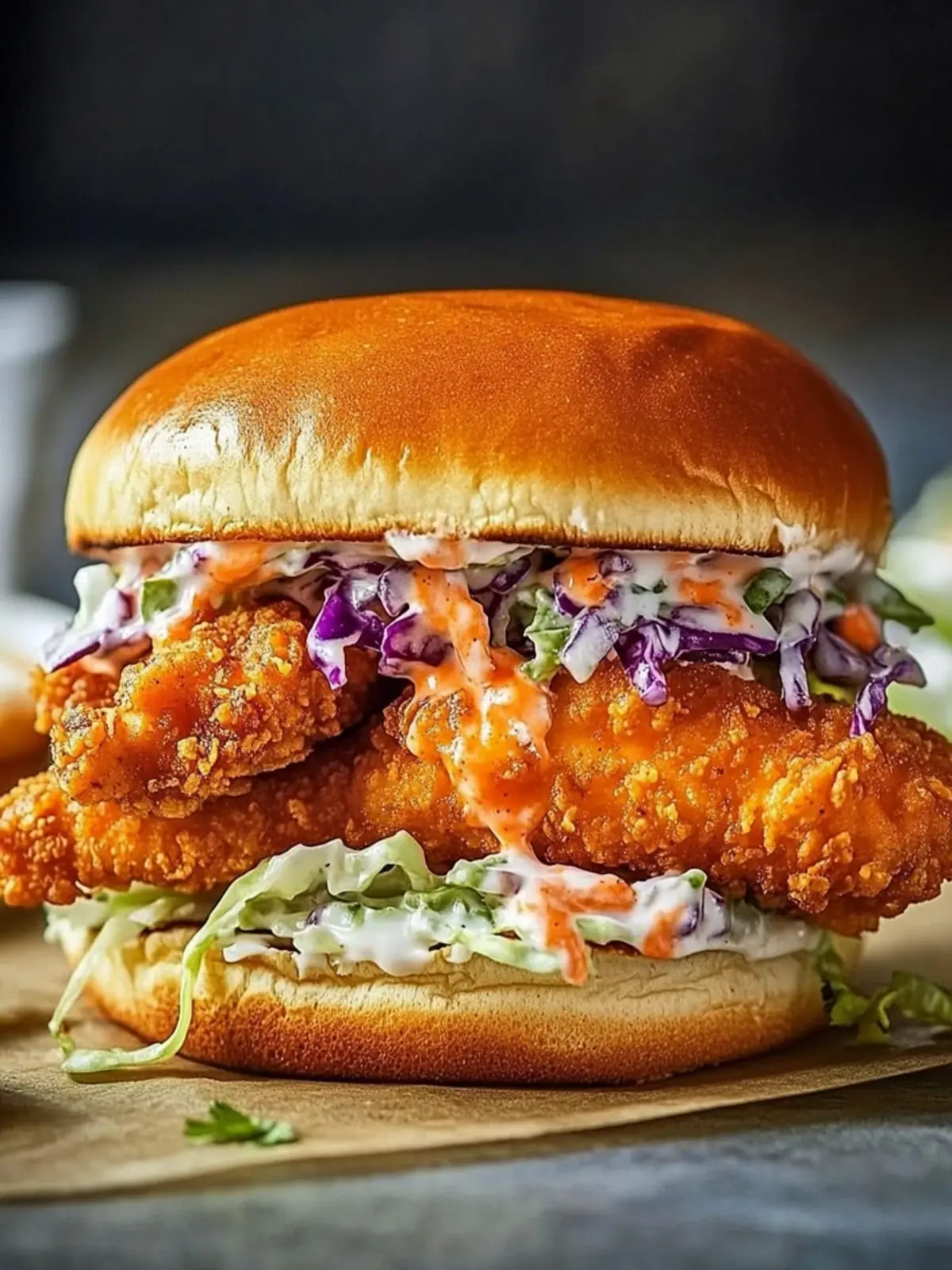 Crispy Buffalo Chicken Sandwich with Ranch Slaw to WOW Your Tastebuds 2 Crispy Buffalo Chicken Sandwich with Ranch Slaw