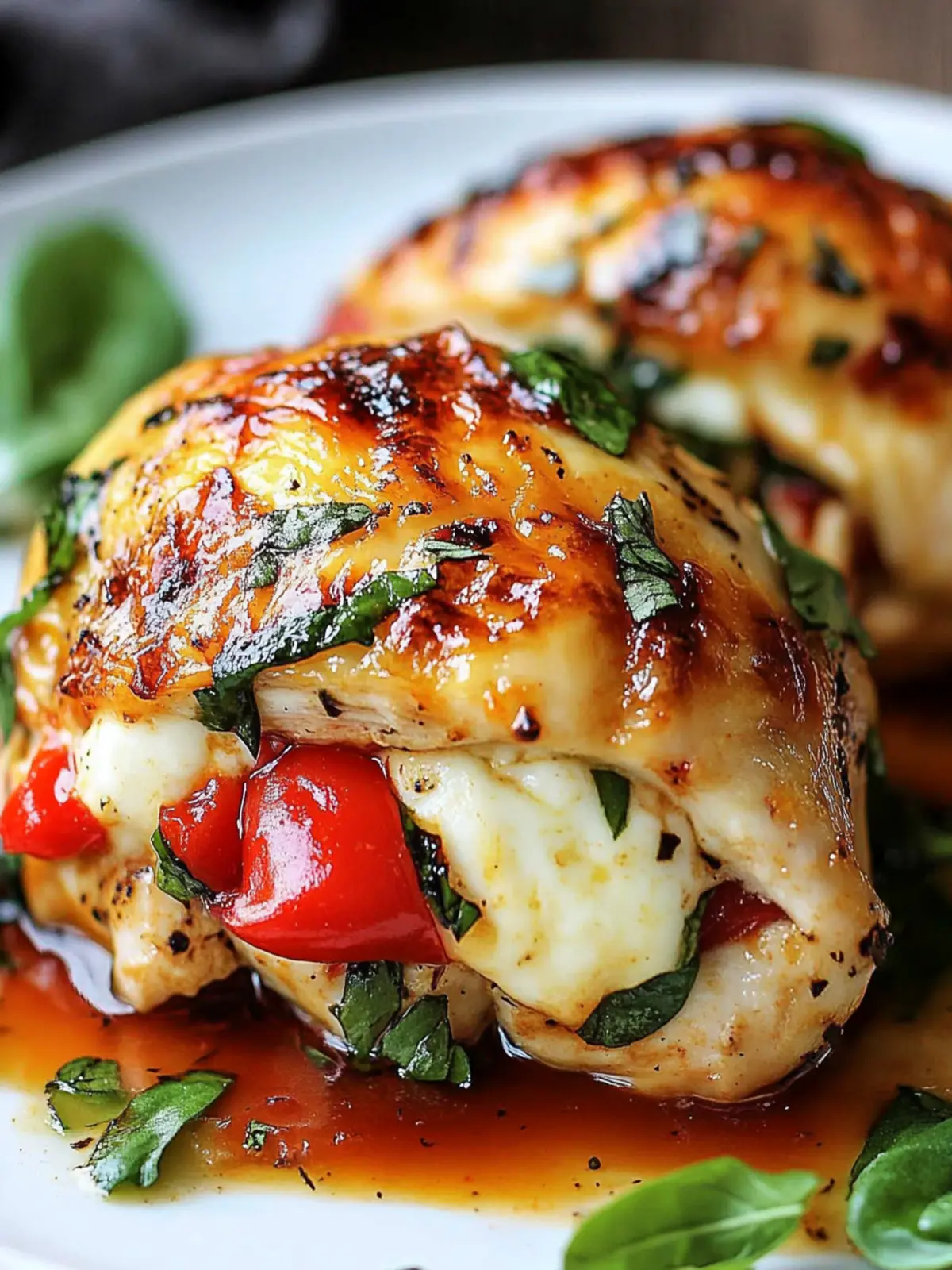 Roasted Red Pepper & Mozzarella Stuffed Chicken Bliss 4 Roasted Red Pepper & Mozzarella Stuffed Chicken