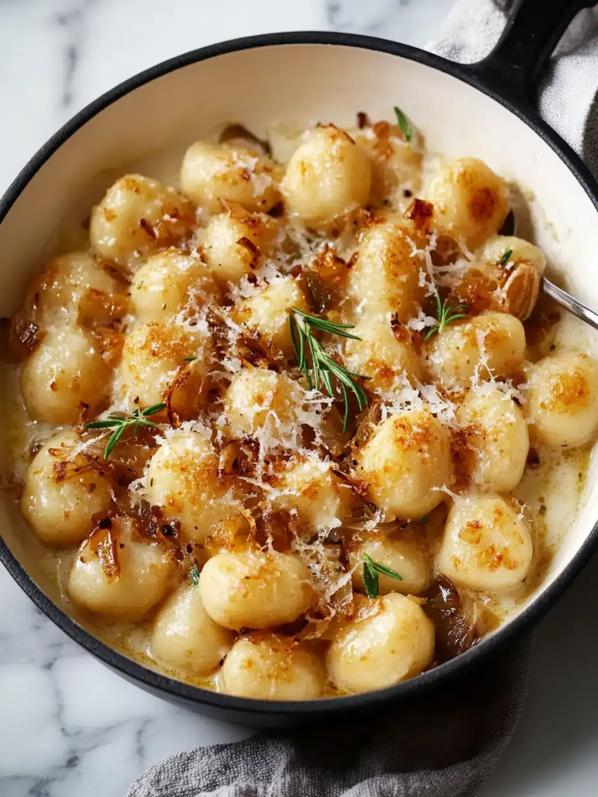 French Onion Gnocchi: Cozy Comfort Food in One Pan 2 French Onion Gnocchi