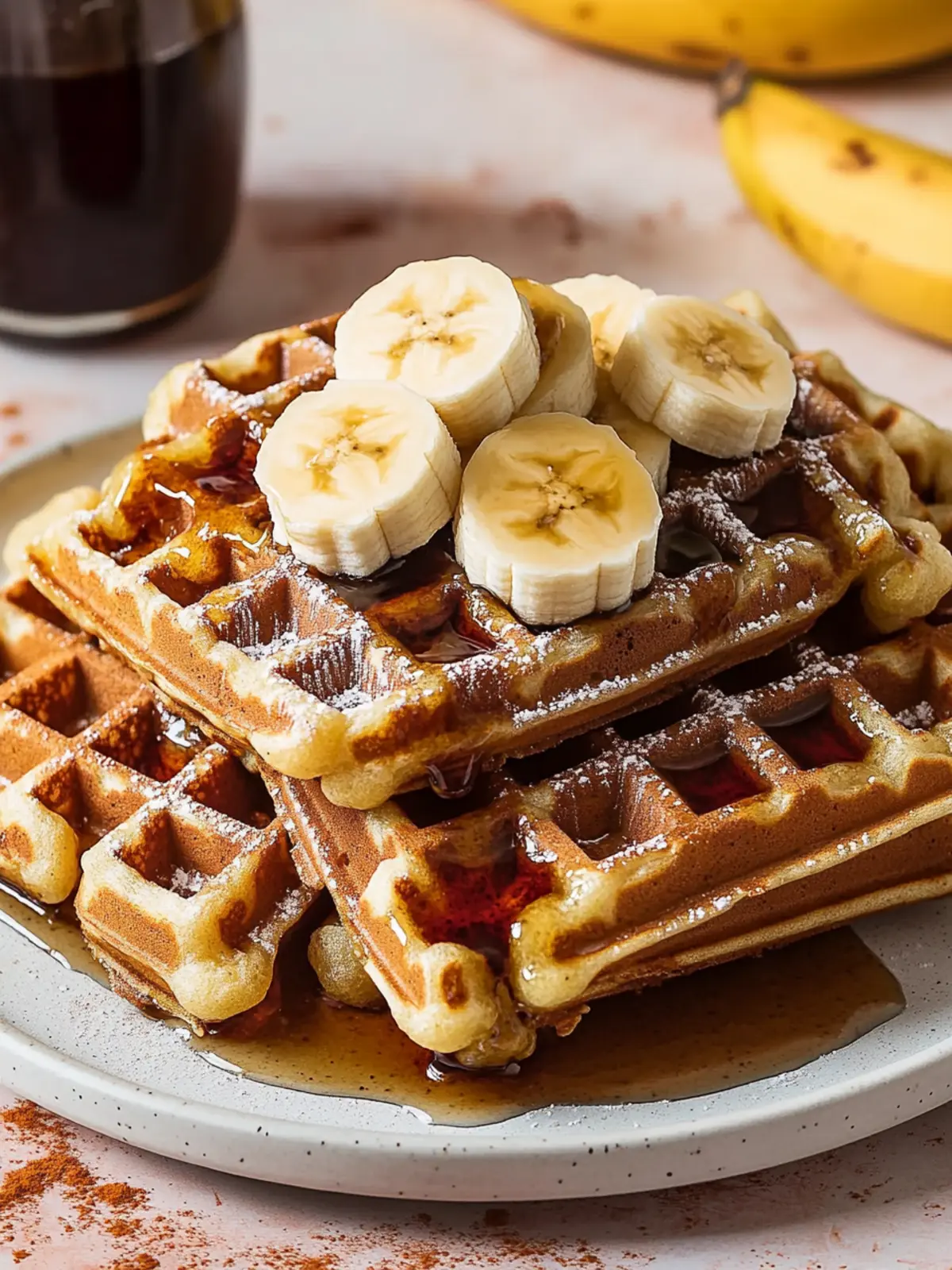 Banana Bread Waffles: Crispy Comfort for Your Mornings 3 Banana Bread Waffles