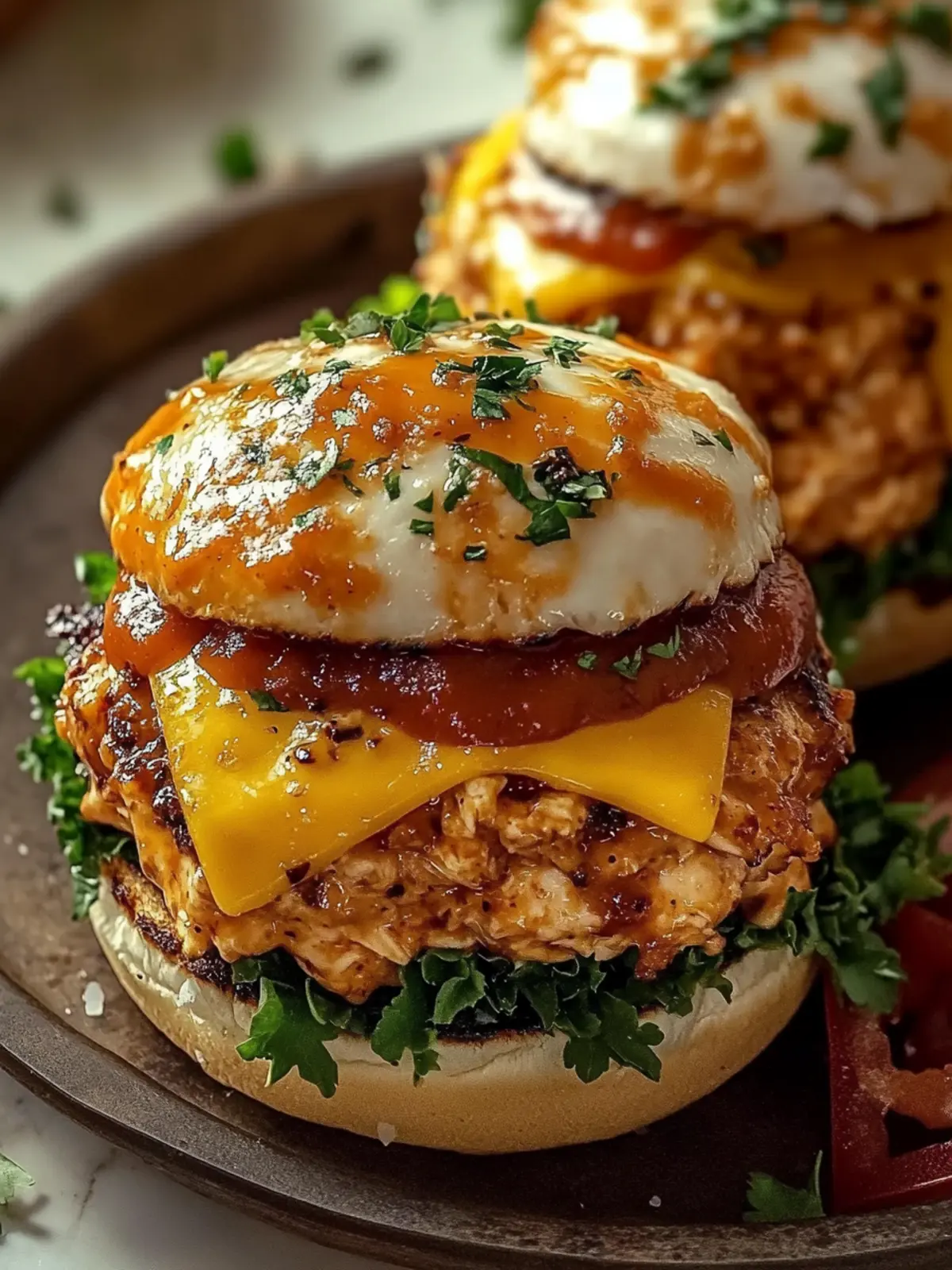 Cheddar Ranch Chicken Burgers with Oreo Crunch Delights 3 Cheddar Ranch Chicken Burgers