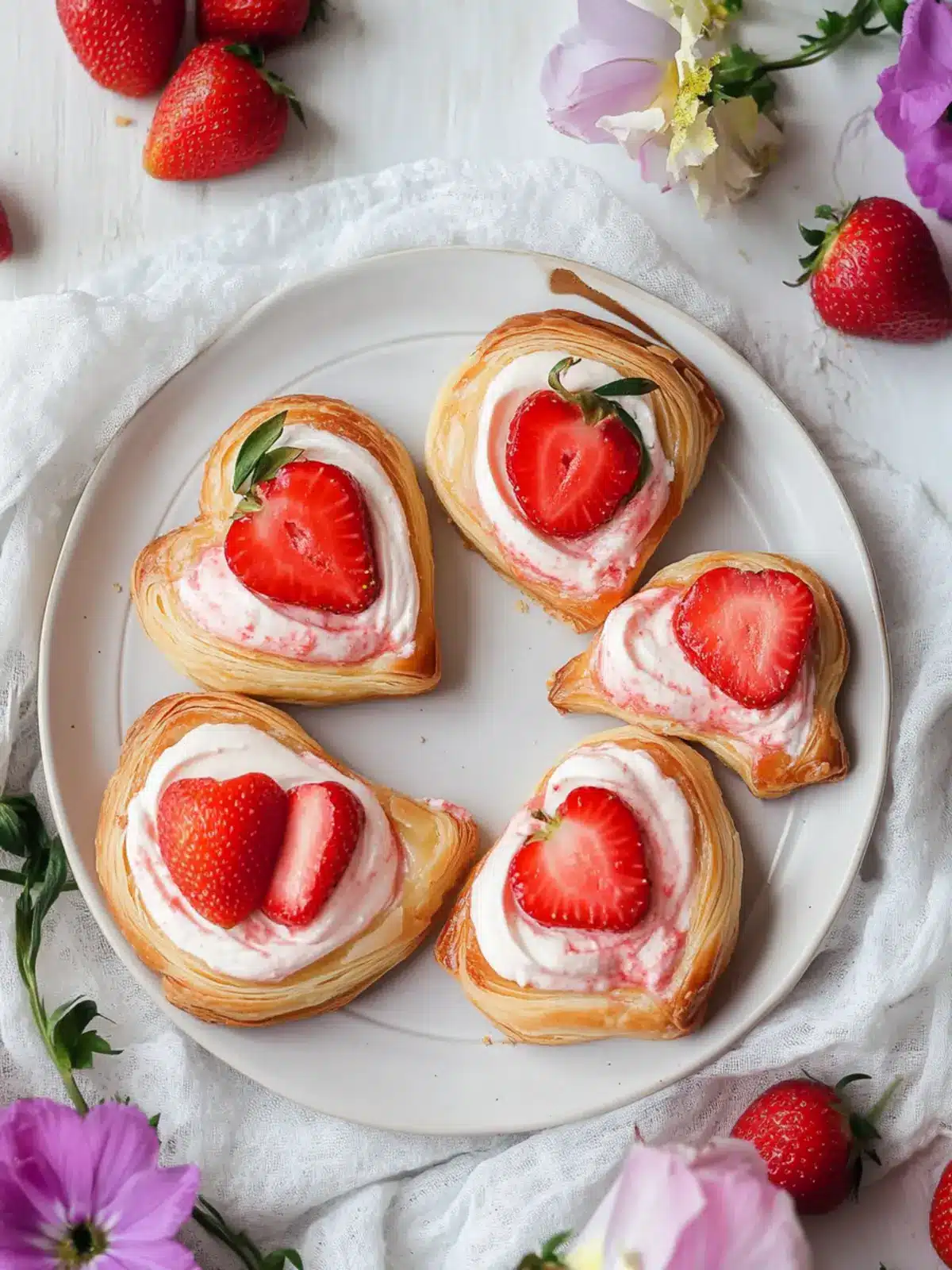 Vegan Strawberry Cream Danish: Easy Sweetness for Everyone 3 Vegan Strawberry Cream Danish