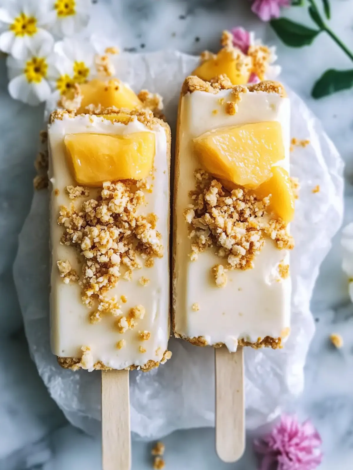 Cookie Coated Mango Lassi Frozen Yogurt Bars for Refreshing Bliss 4 Cookie Coated Mango Lassi Frozen Yogurt Bars
