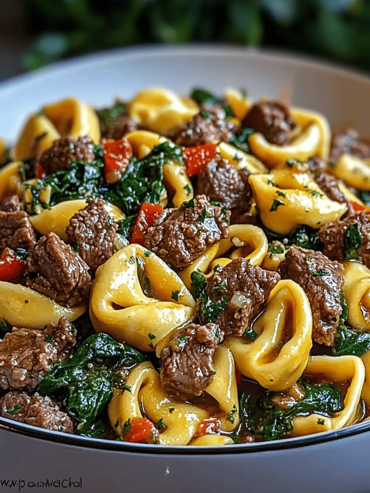 Garlic Butter Beef and Spinach Tortellini Ready in 30 Minutes 4 Garlic Butter Beef and Spinach Tortellini