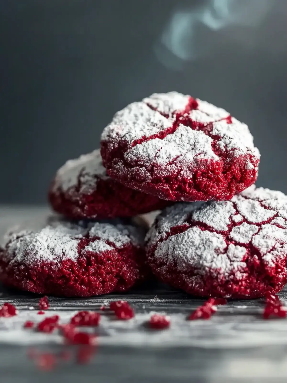 Soft & Fudgy Red Velvet Crinkle Cookies You'll Love to Bake 3 Soft & Fudgy Red Velvet Crinkle Cookies