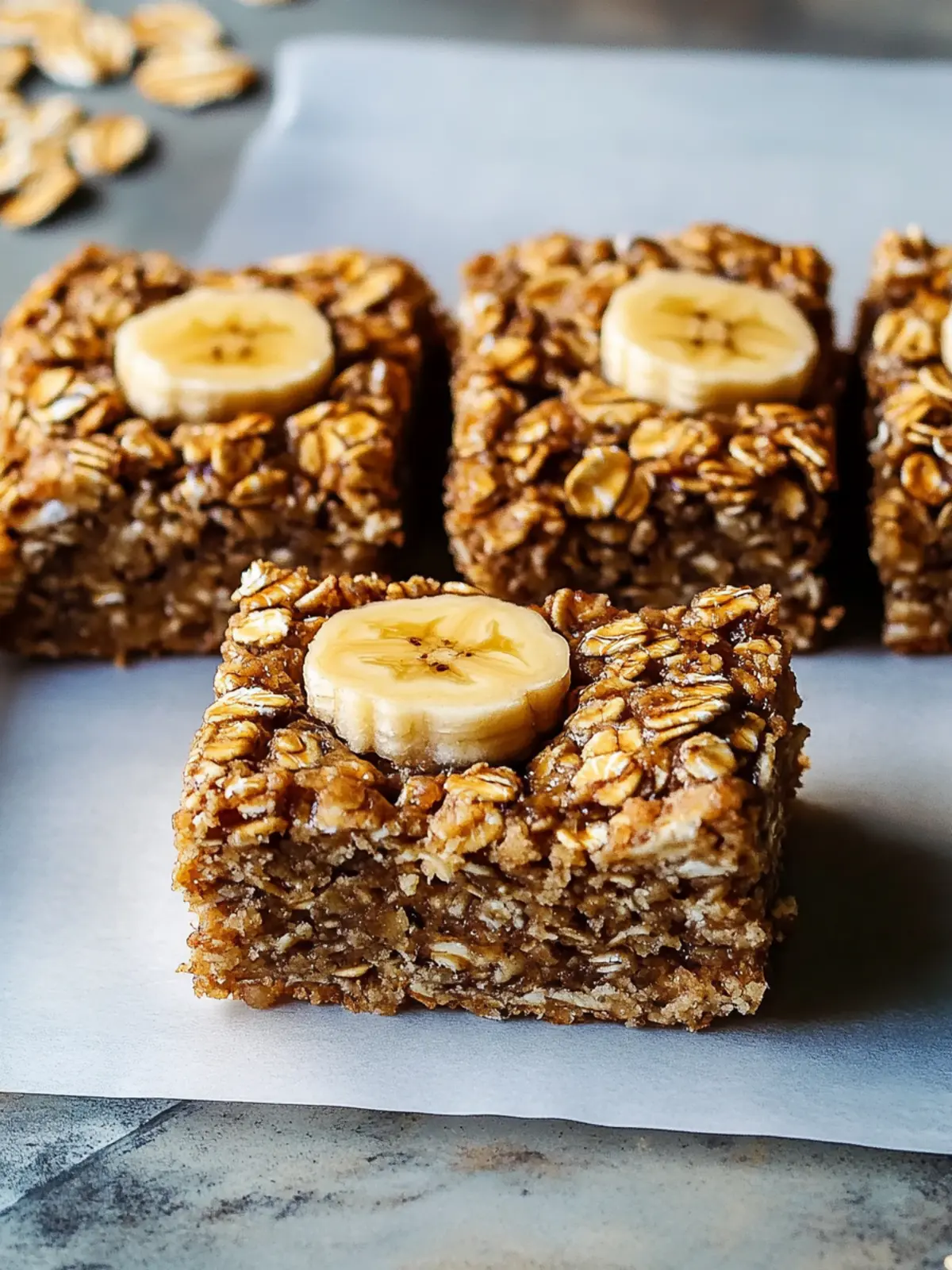 Wholesome Banana Oatmeal Bars for Every Snack Lover 4 Banana Oatmeal Bars