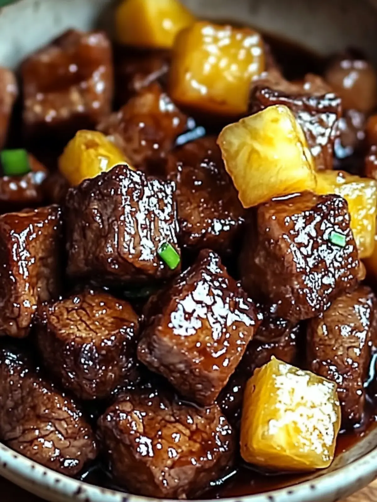 Sticky Pineapple Brown Sugar Glazed Beef That's Irresistibly Sweet 2 Sticky Pineapple Brown Sugar Glazed Beef