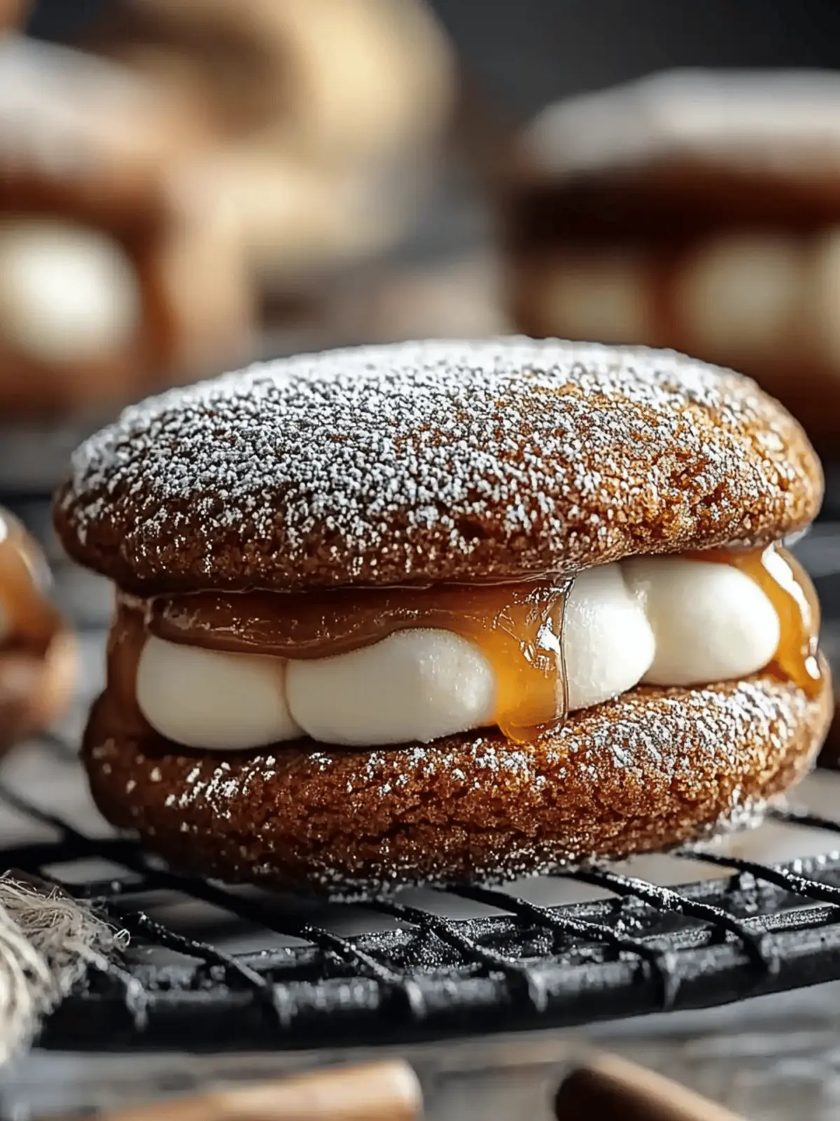 Apple Cider Whoopie Pie Cookies with Gooey Caramel Delight 3 Apple Cider Whoopie Pie Cookies with Caramel