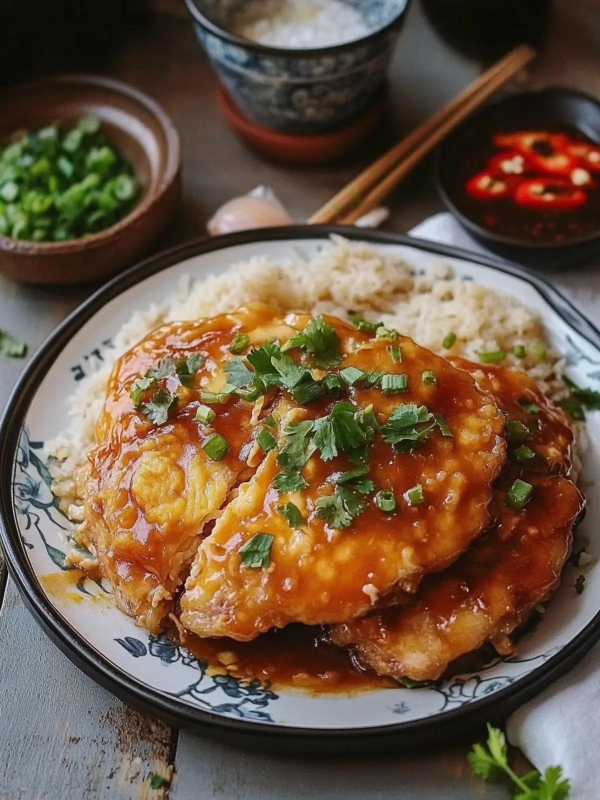 Crispy Chicken Egg Foo Young with Flavor-Packed Gravy 4 Chicken Egg Foo Young