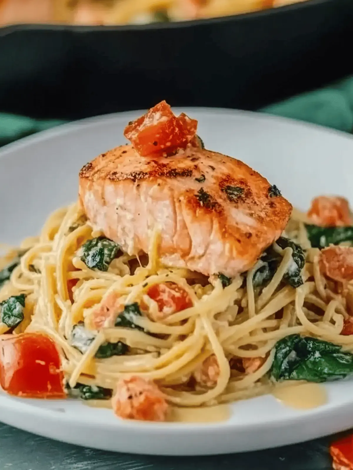 Healthy & Creamy Tuscan Salmon Pasta Ready in 30 Minutes 2 Healthy & Creamy Tuscan Salmon Pasta