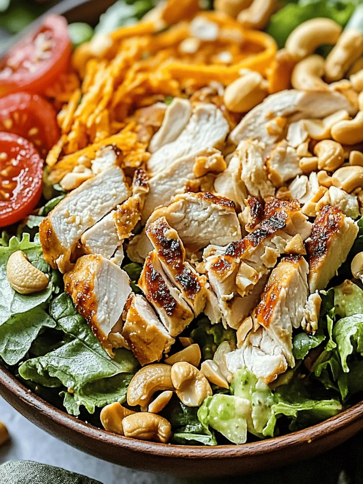 Savor the Flavor: Chicken Cashew Crunch Salad Awaits 2 Chicken Cashew Crunch Salad