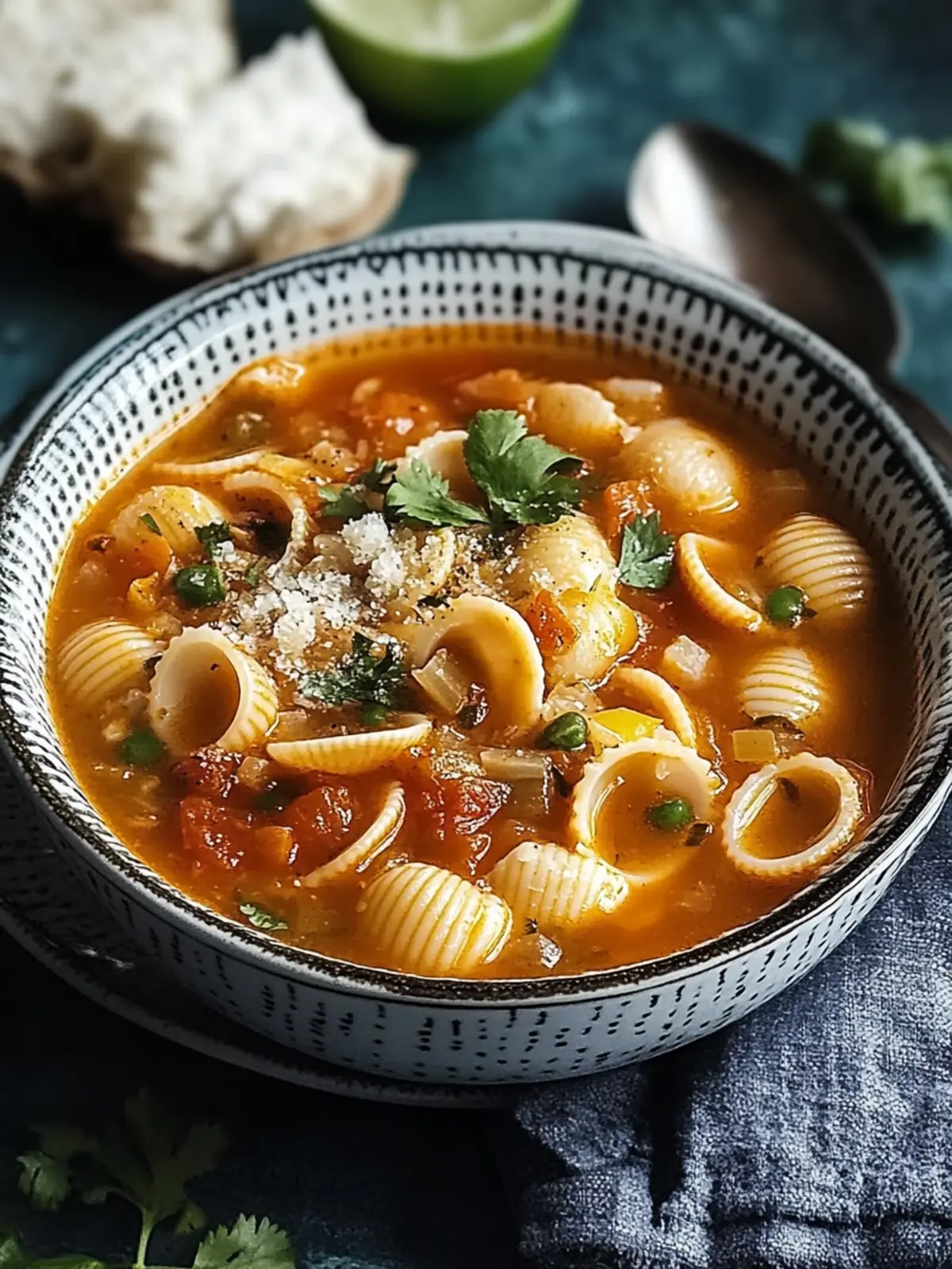 Hearty Mexican Shell Pasta Soup Sopa de Conchas Delight 2 Mexican Shell Pasta Soup Sopa de Conchas