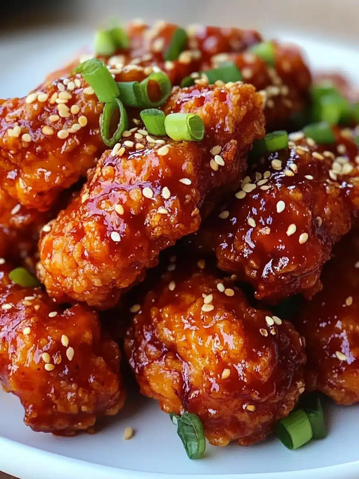Crispy Korean Fried Chicken with Sweet Spicy Sauce at Home 4 Korean Fried Chicken