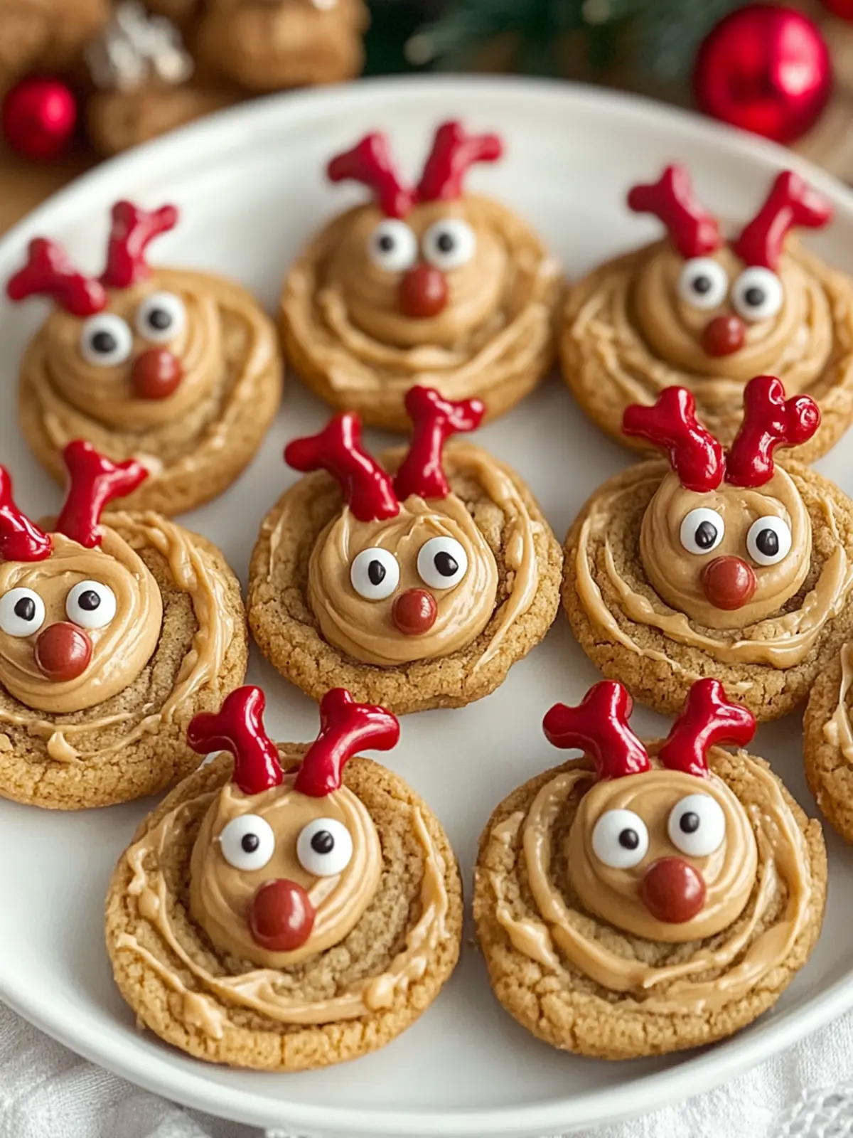 Peanut Butter Reindeer Cookies That Bring Holiday Cheer 3 Peanut Butter Reindeer Cookies