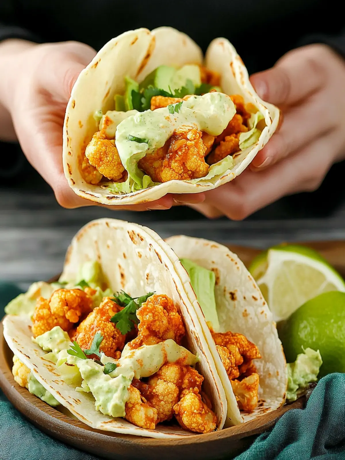 Vegan Buffalo Cauliflower Tacos for a Spicy Twist at Home 2 Vegan Buffalo Cauliflower Tacos