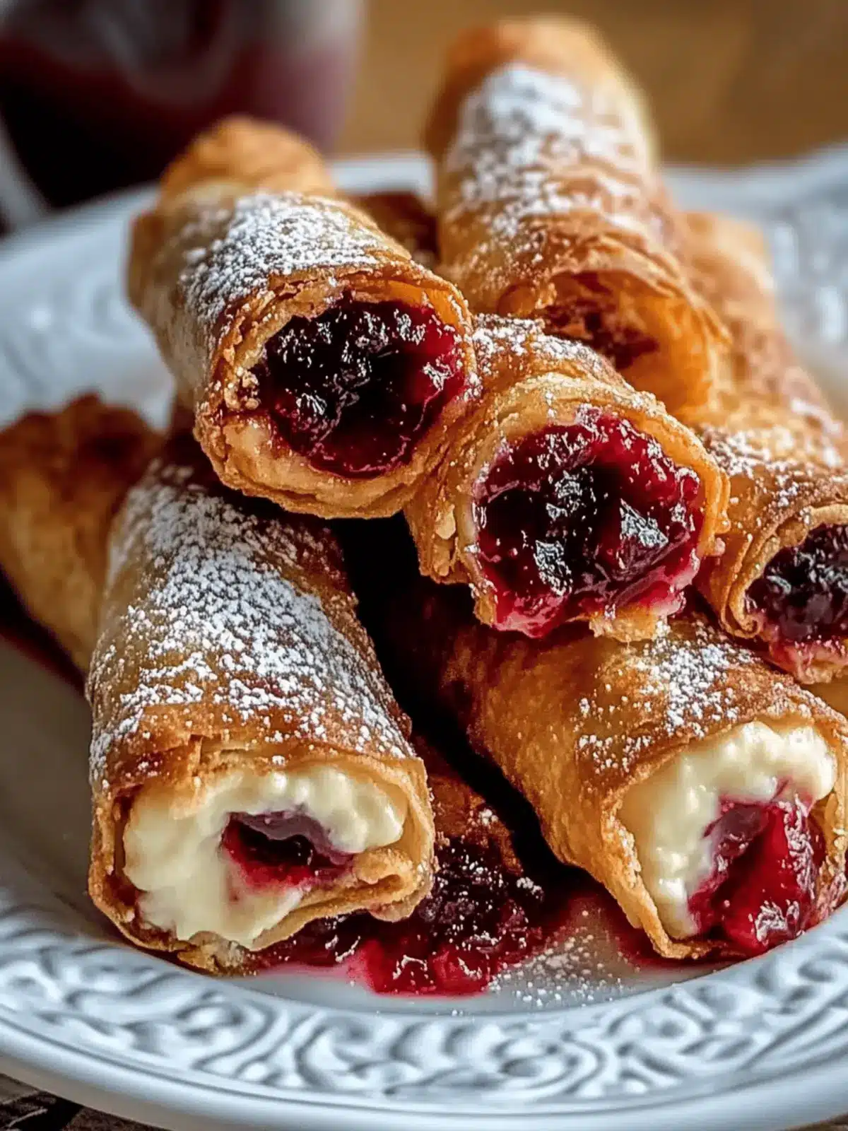 Crispy Homemade Air Fryer Cherry Cheesecake Egg Rolls Anytime 3 Homemade Air Fryer Cherry Cheesecake Egg Rolls