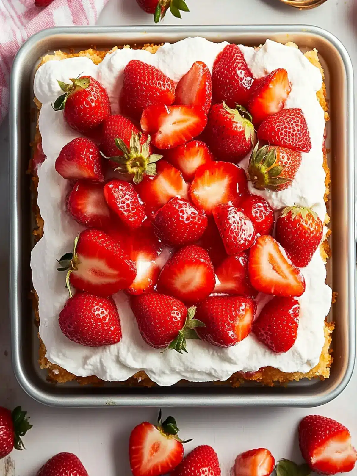 Delightful Healthy Sheet Pan Strawberry Shortcake for Summer Fun 3 Healthy Sheet Pan Strawberry Shortcake