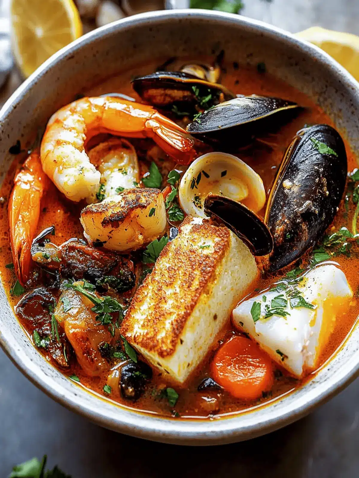 Savory Bouillabaisse: Dive into Flavorful Seafood Stew 3 Bouillabaisse (Seafood Stew)